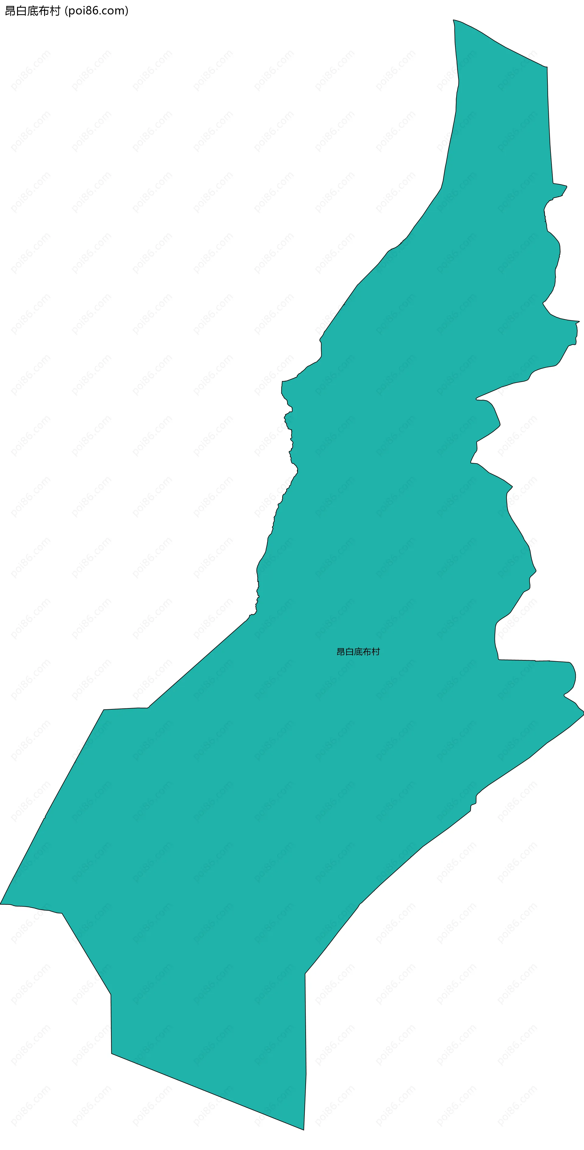 昂白底布村边界地图