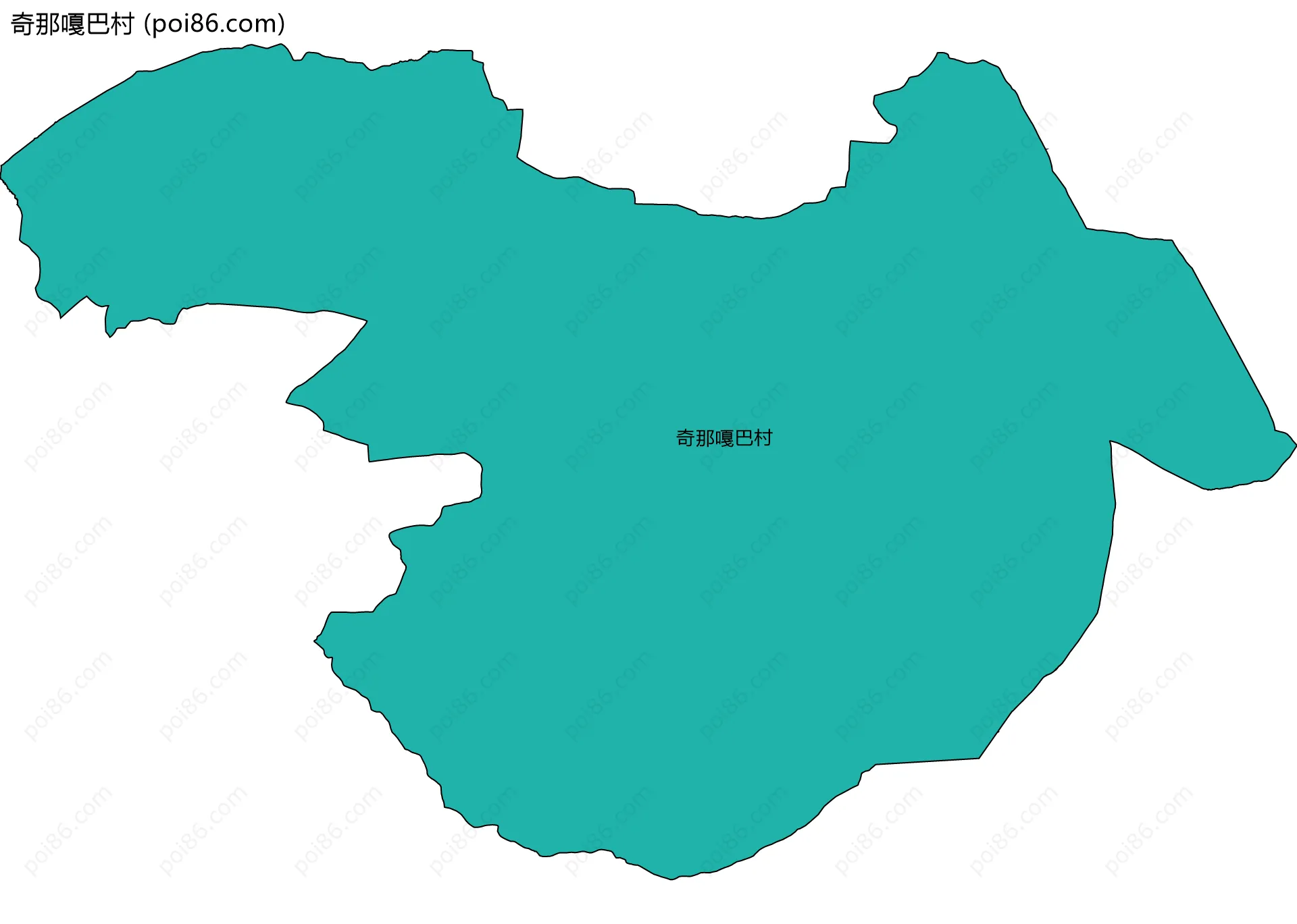 奇那嘎巴村边界地图