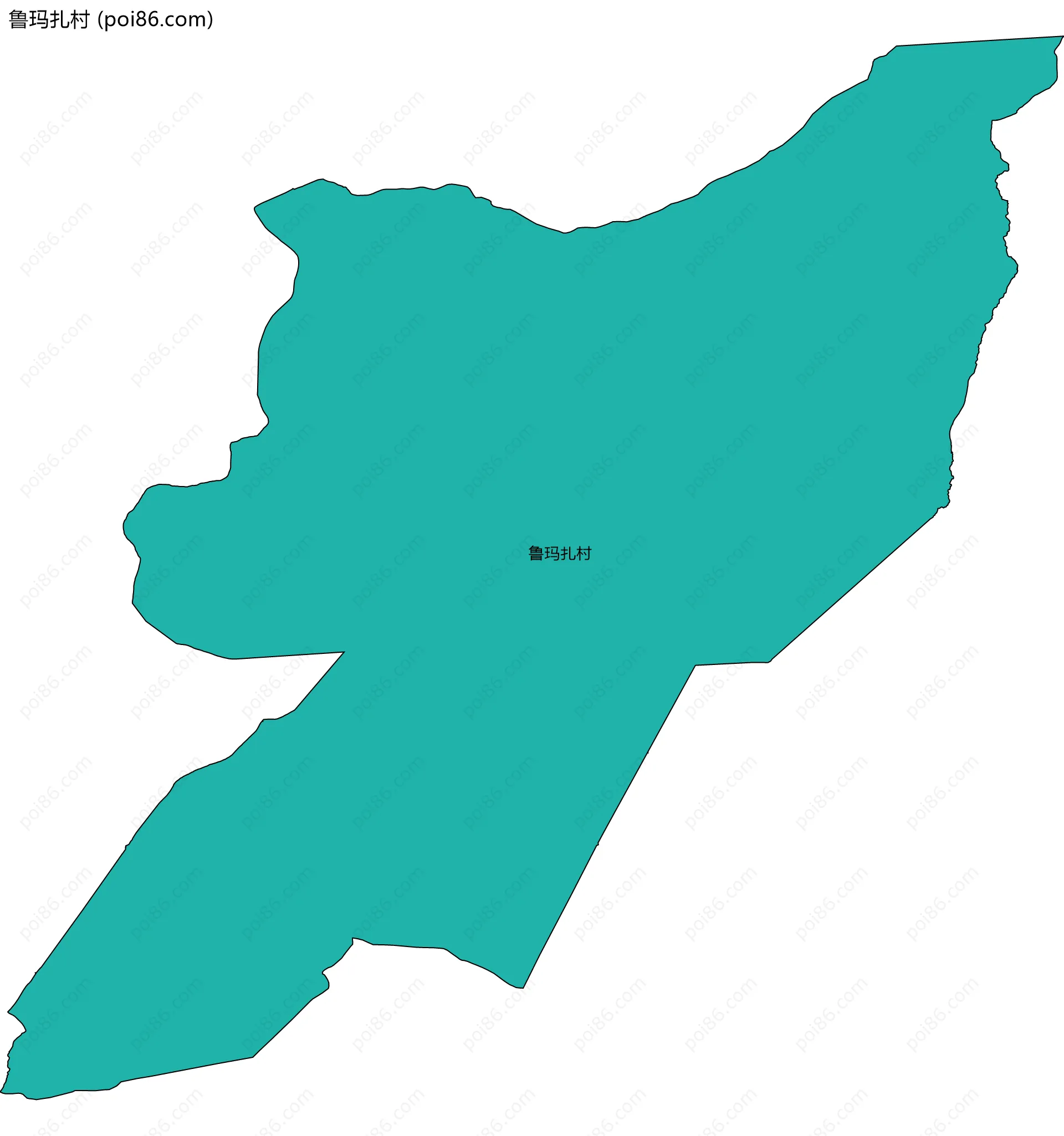 鲁玛扎村边界地图