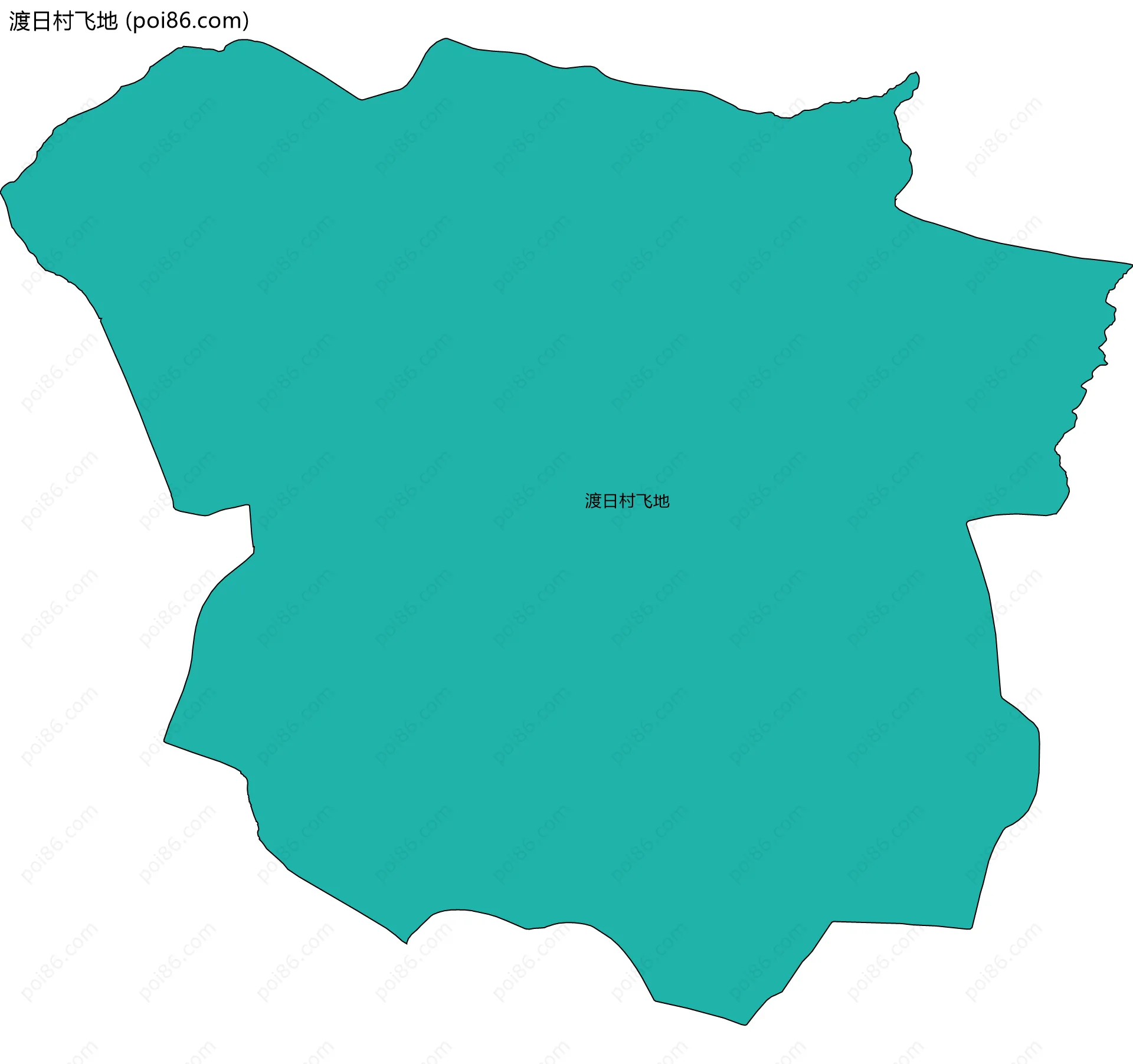 渡日村飞地边界地图