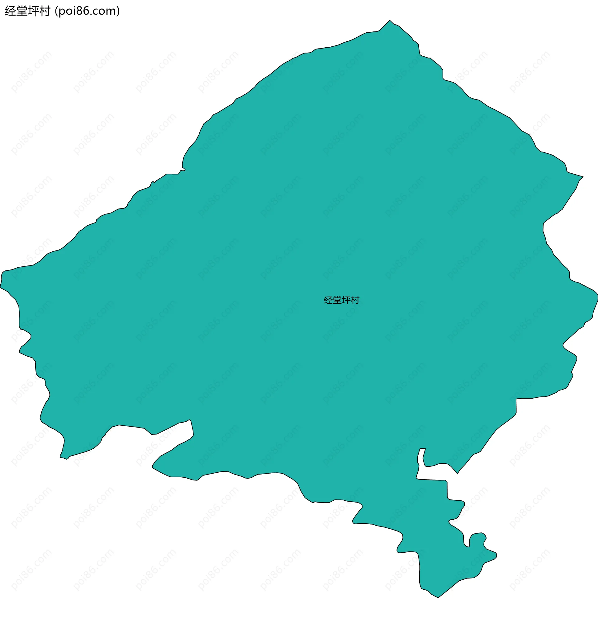 经堂坪村边界地图
