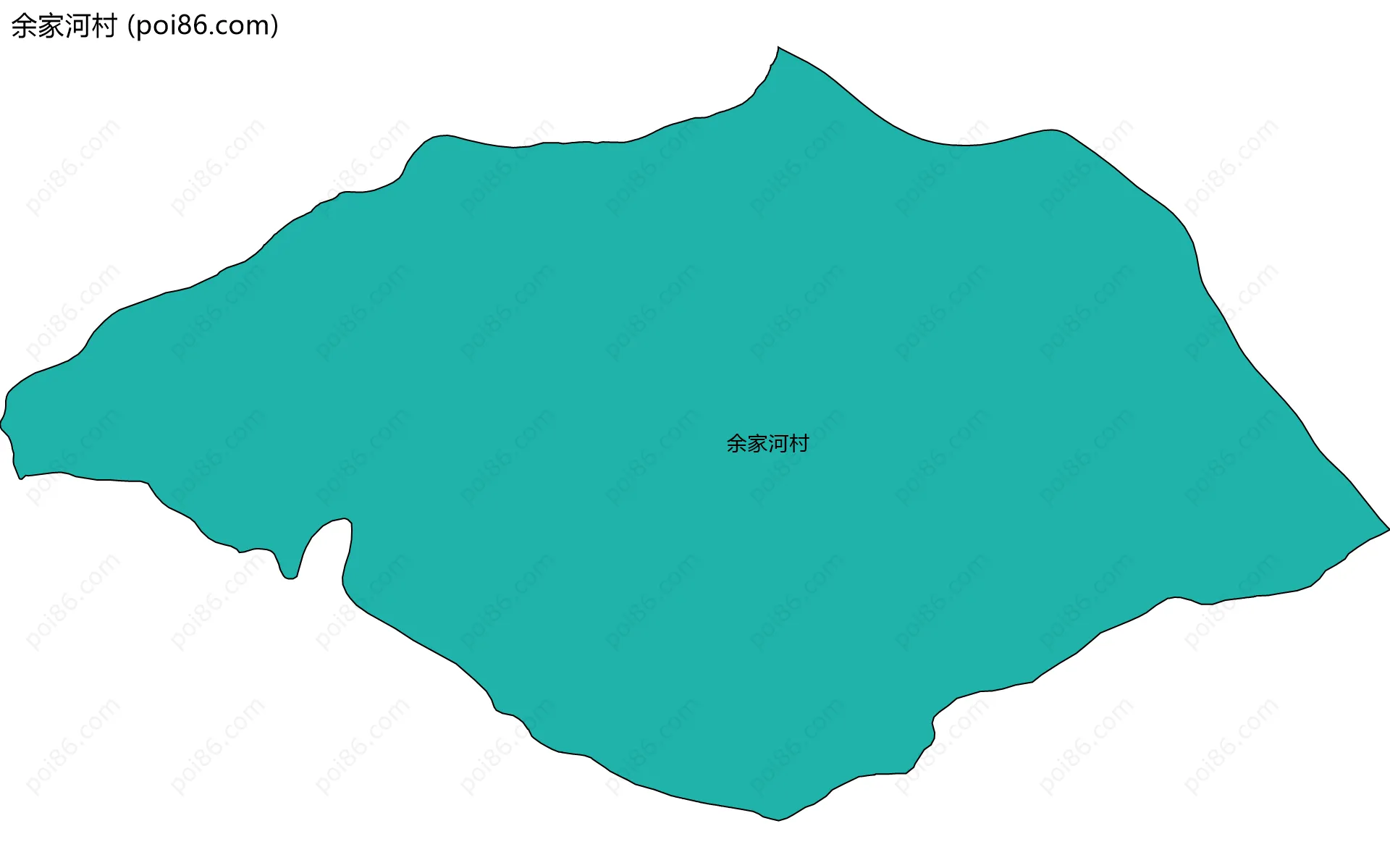余家河村边界地图