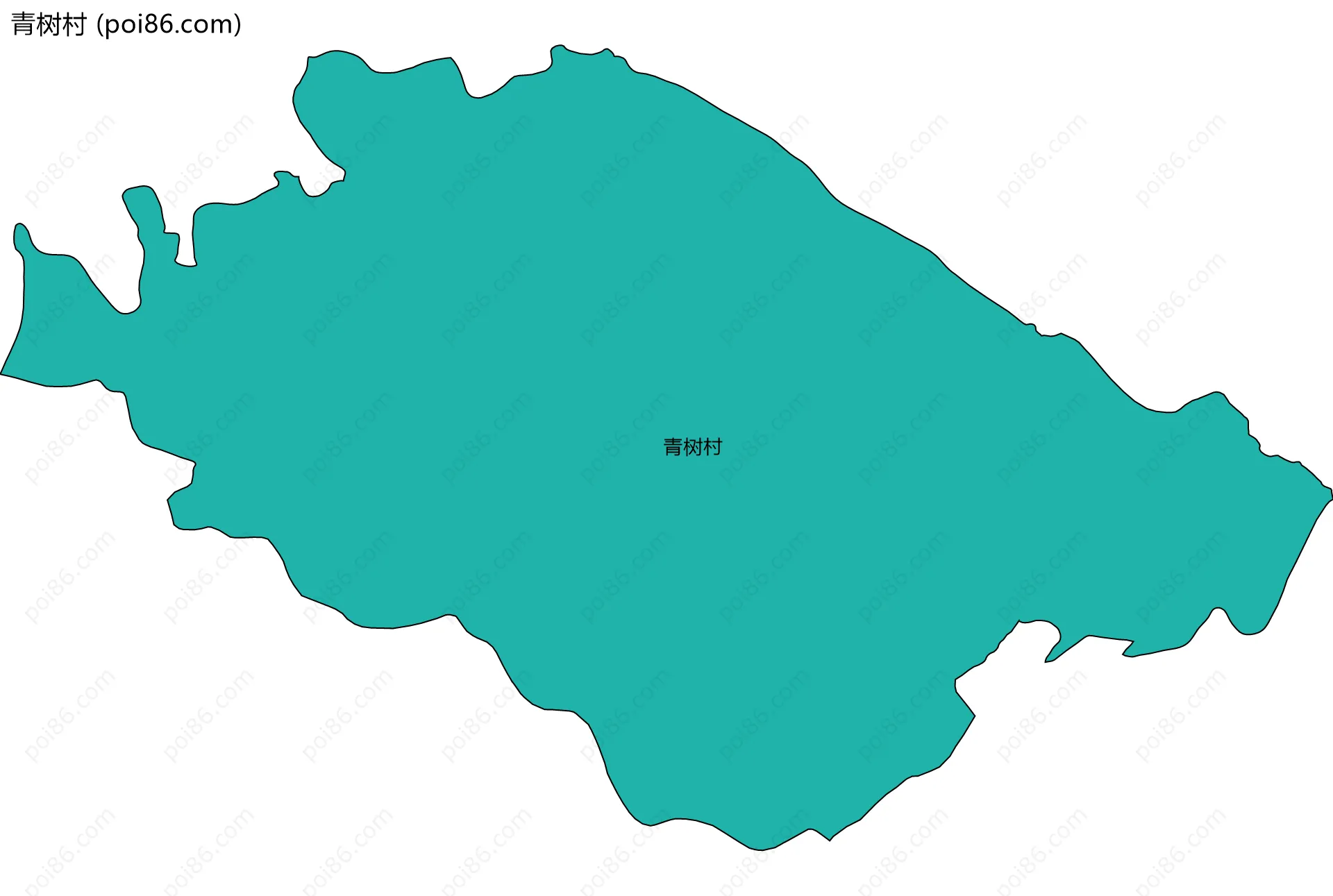 青树村边界地图