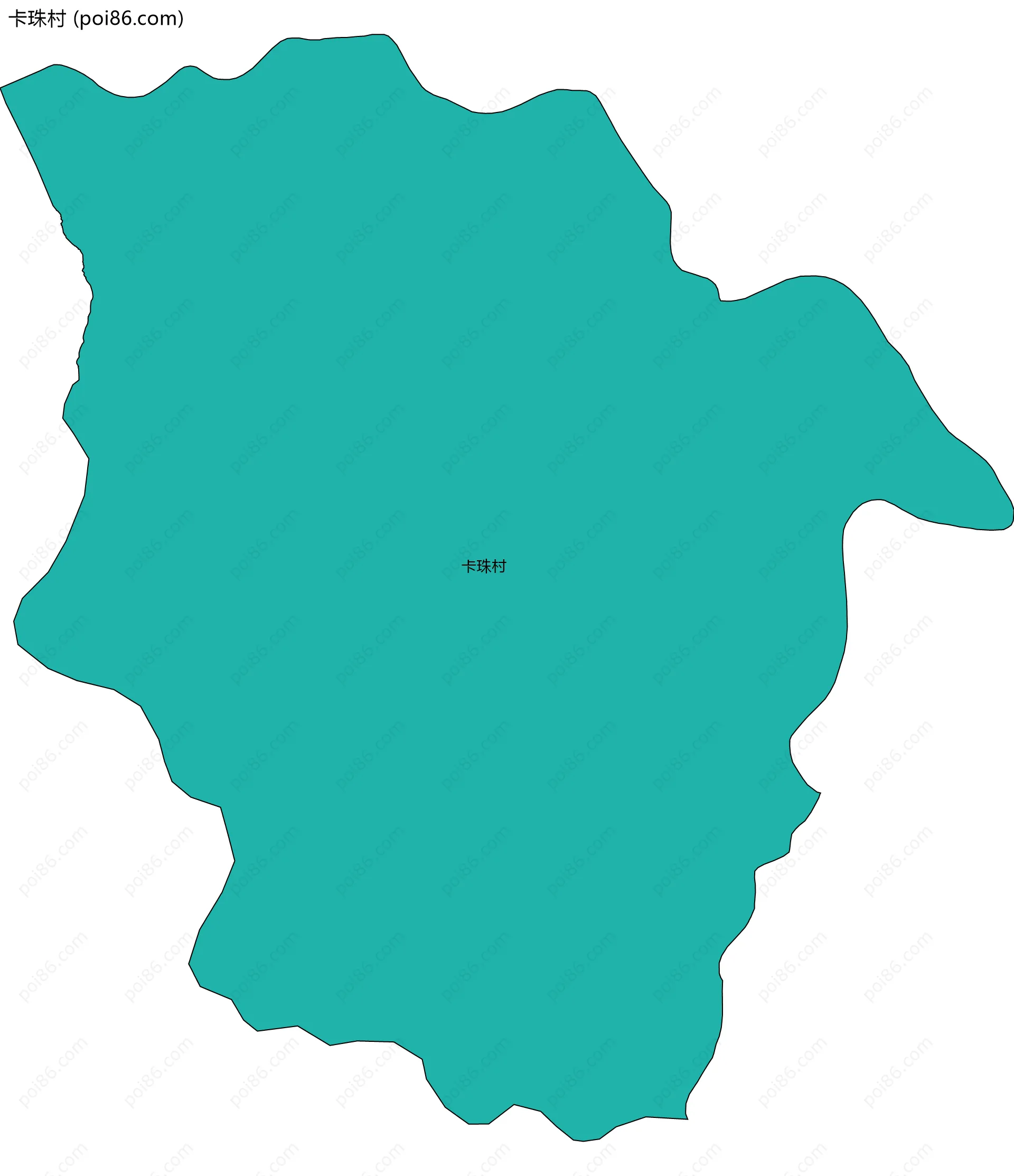 卡珠村边界地图