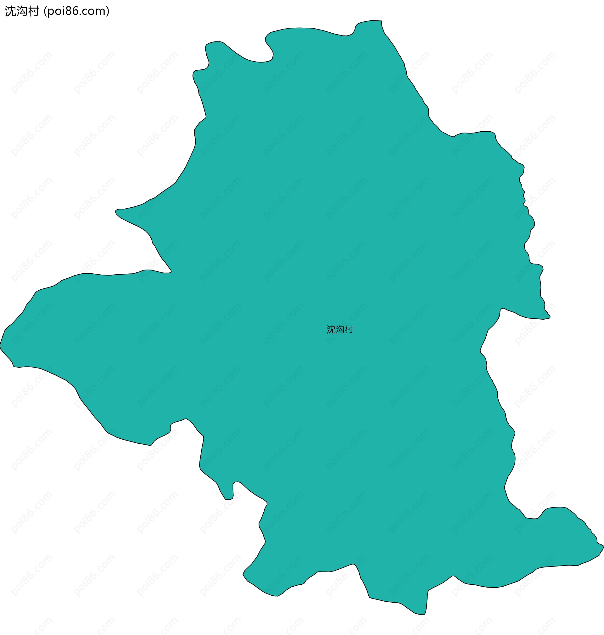 沈沟村边界地图