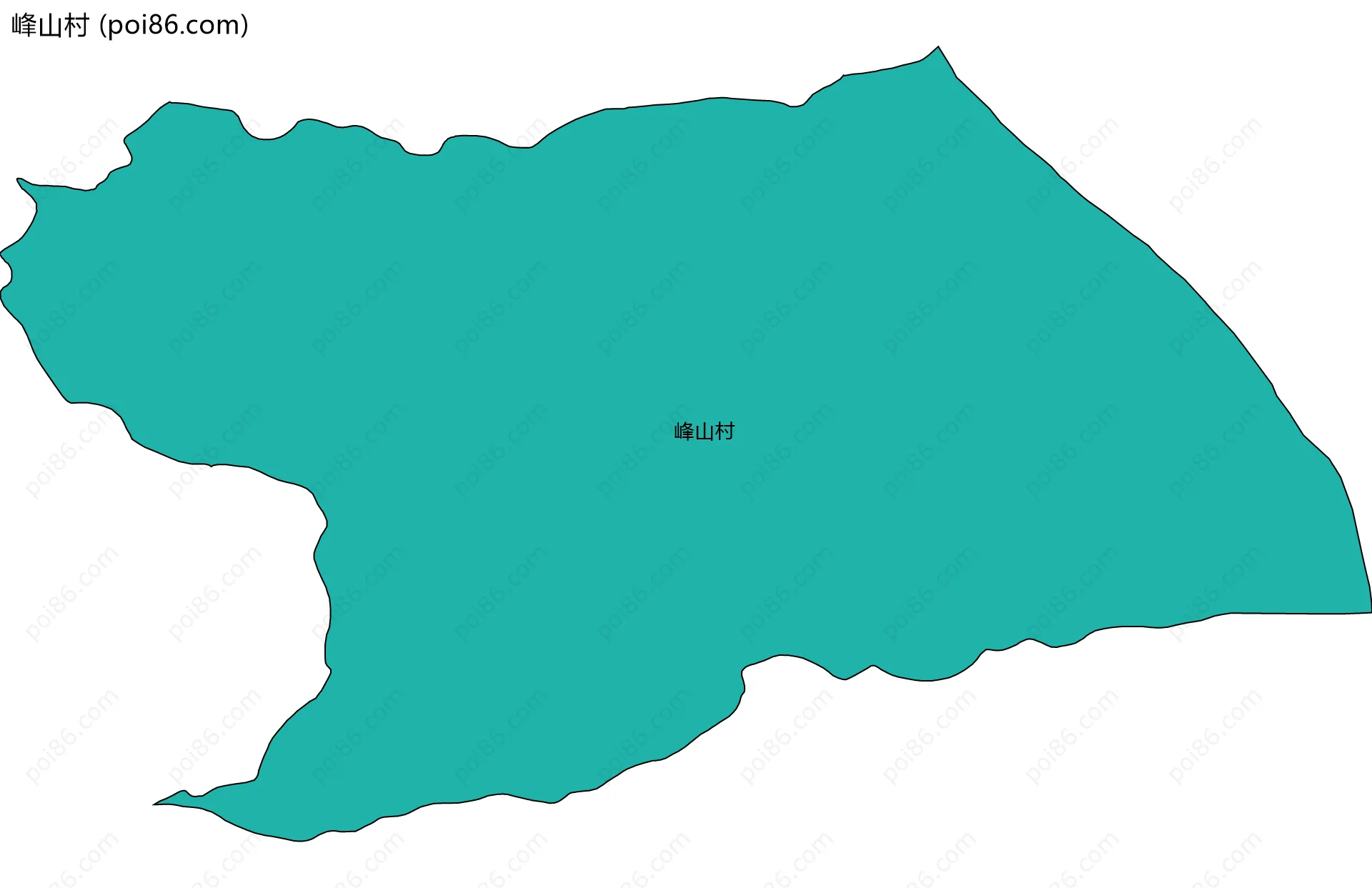 峰山村边界地图
