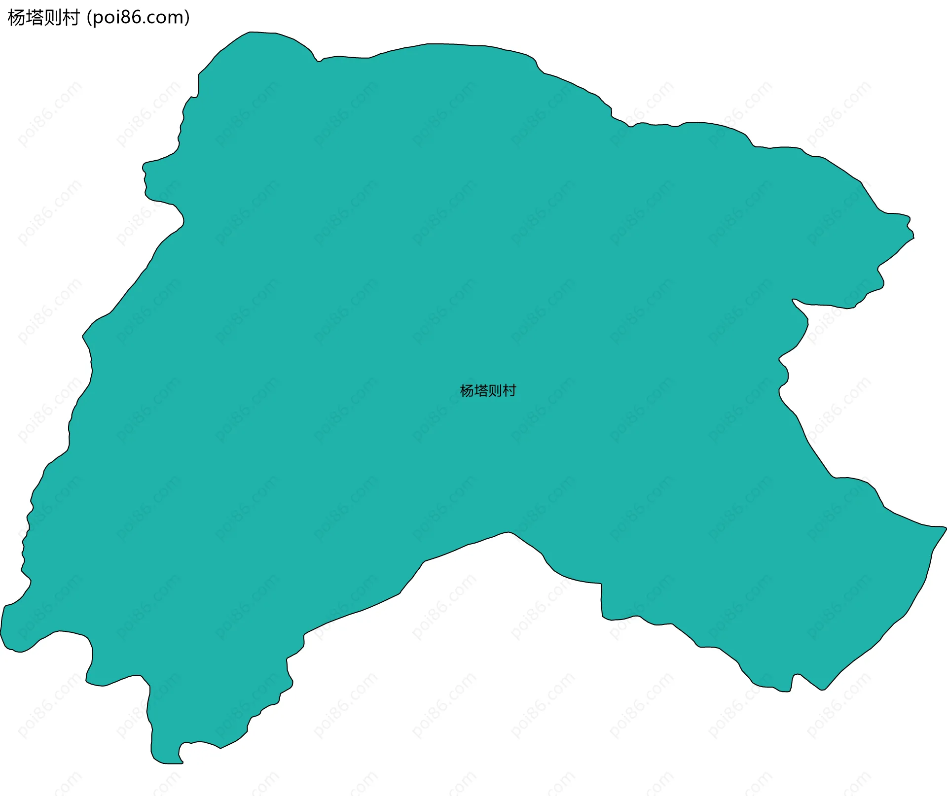 杨塔则村边界地图