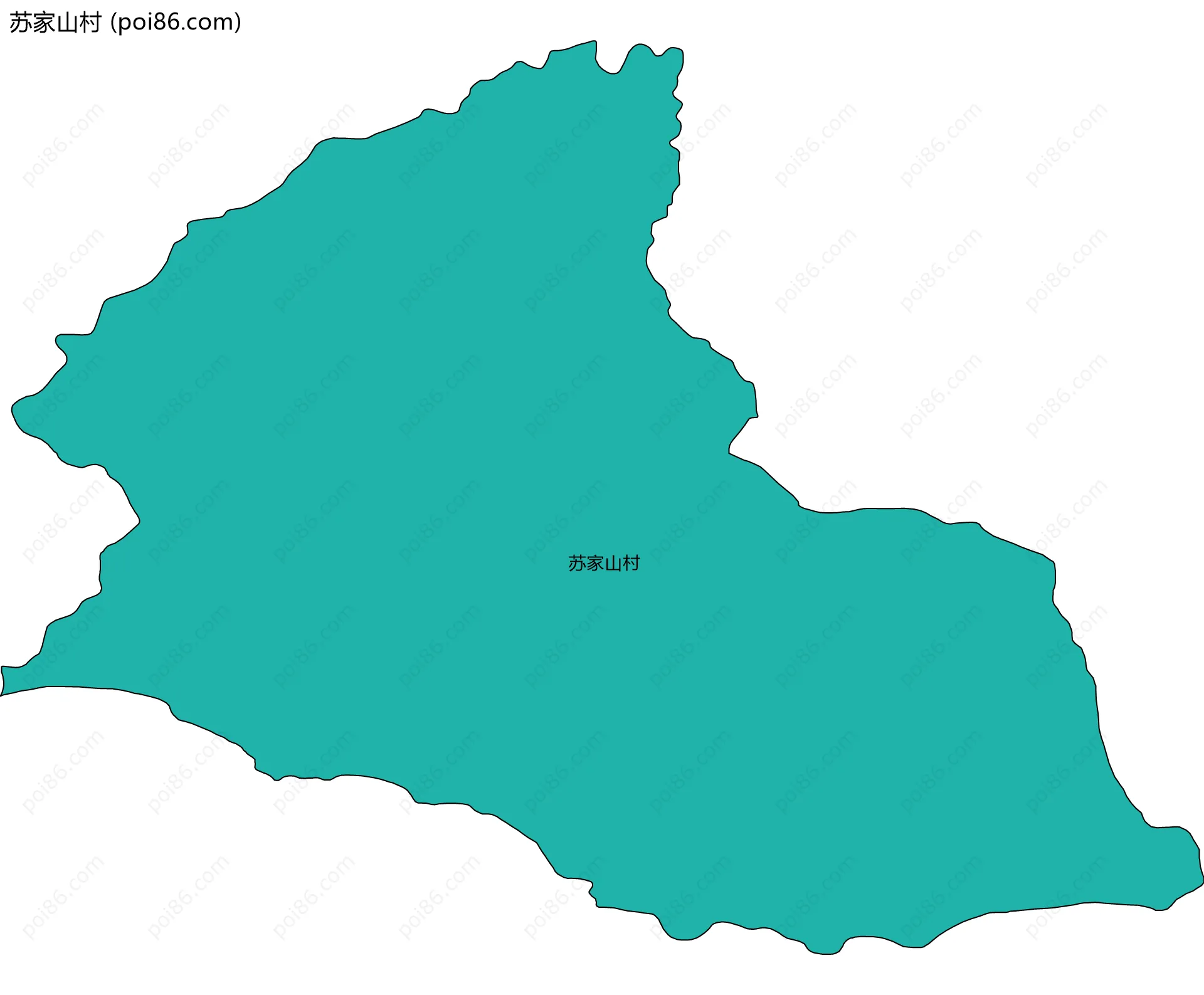 苏家山村边界地图