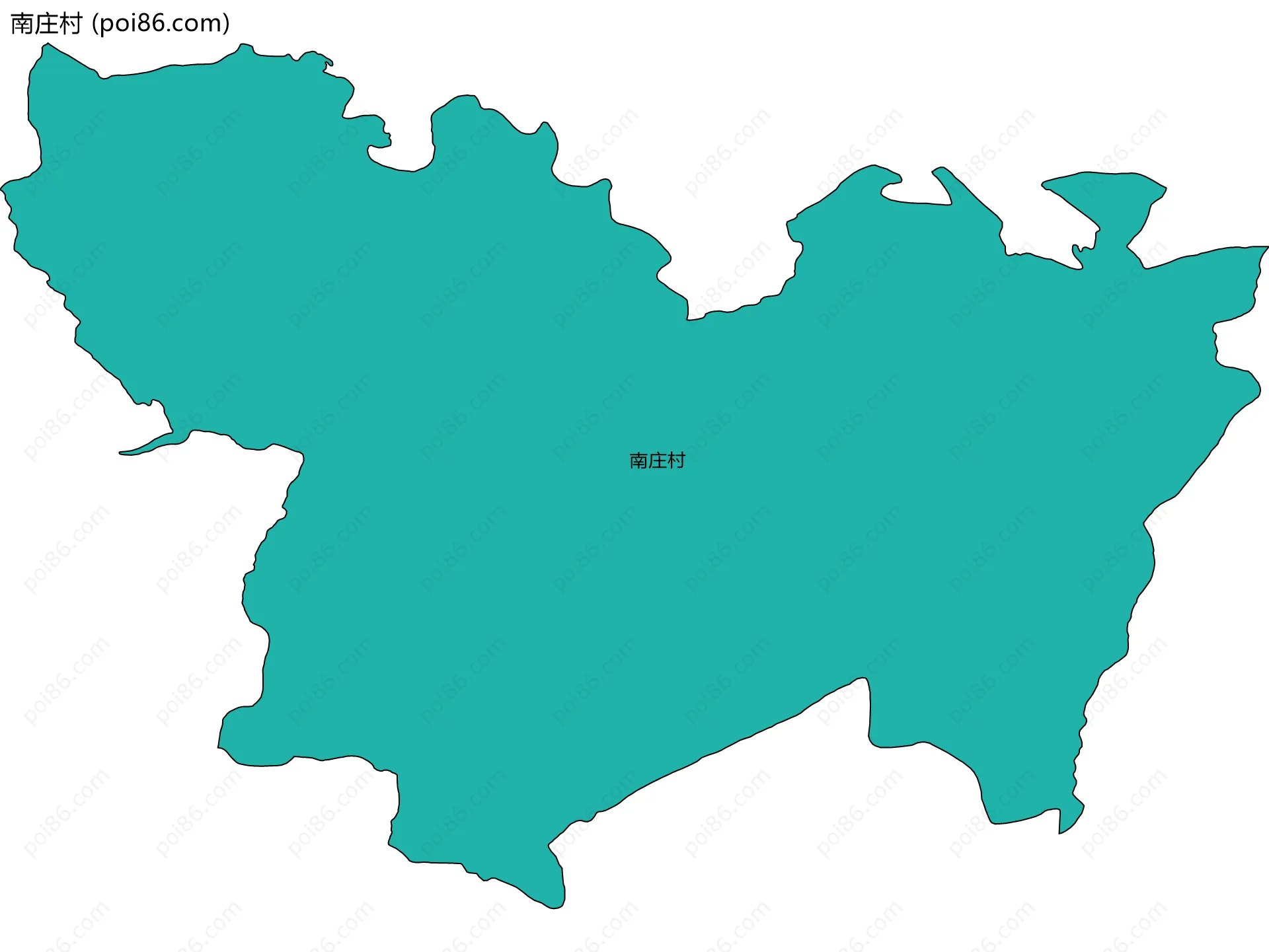 南庄村边界地图