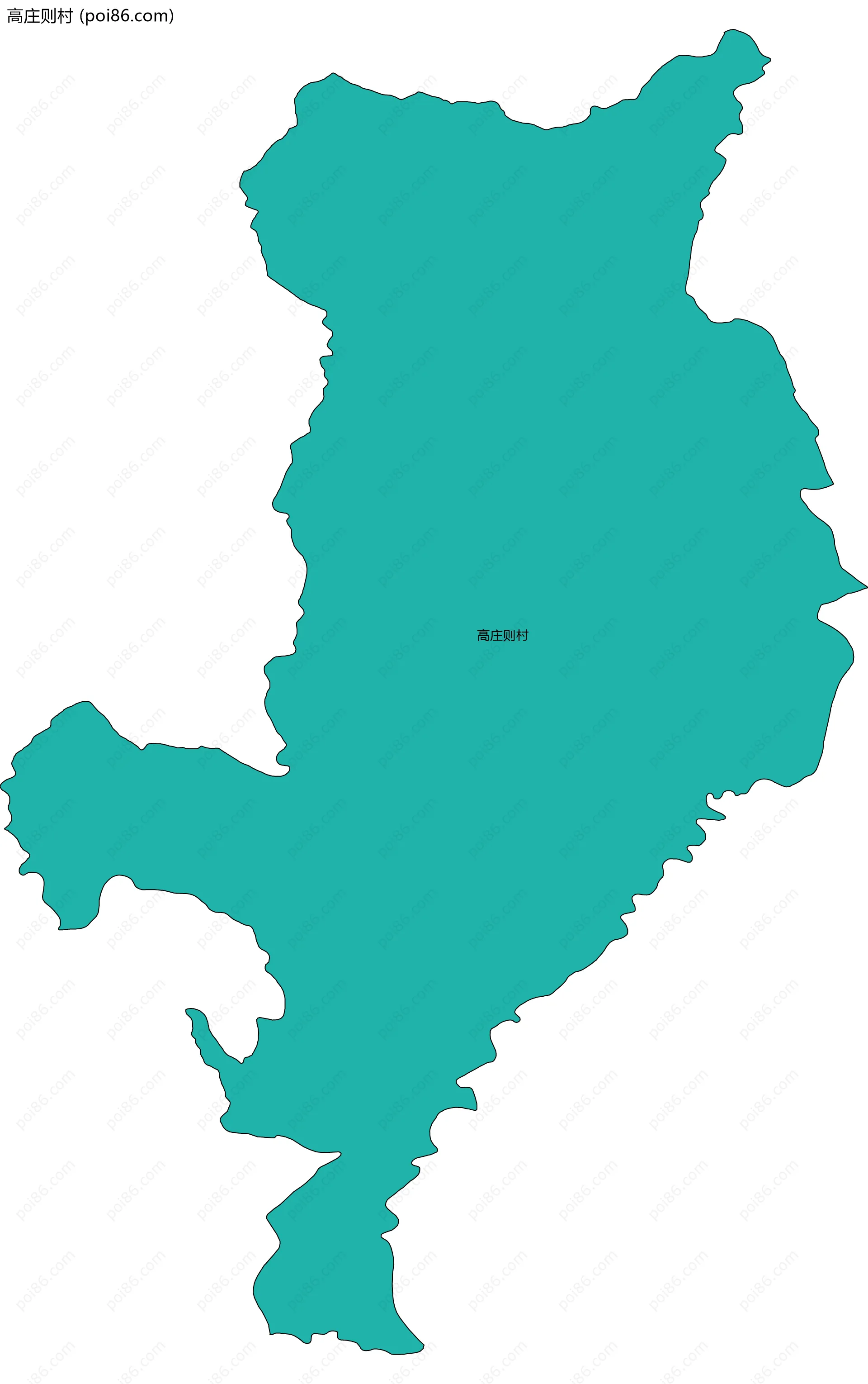 高庄则村边界地图