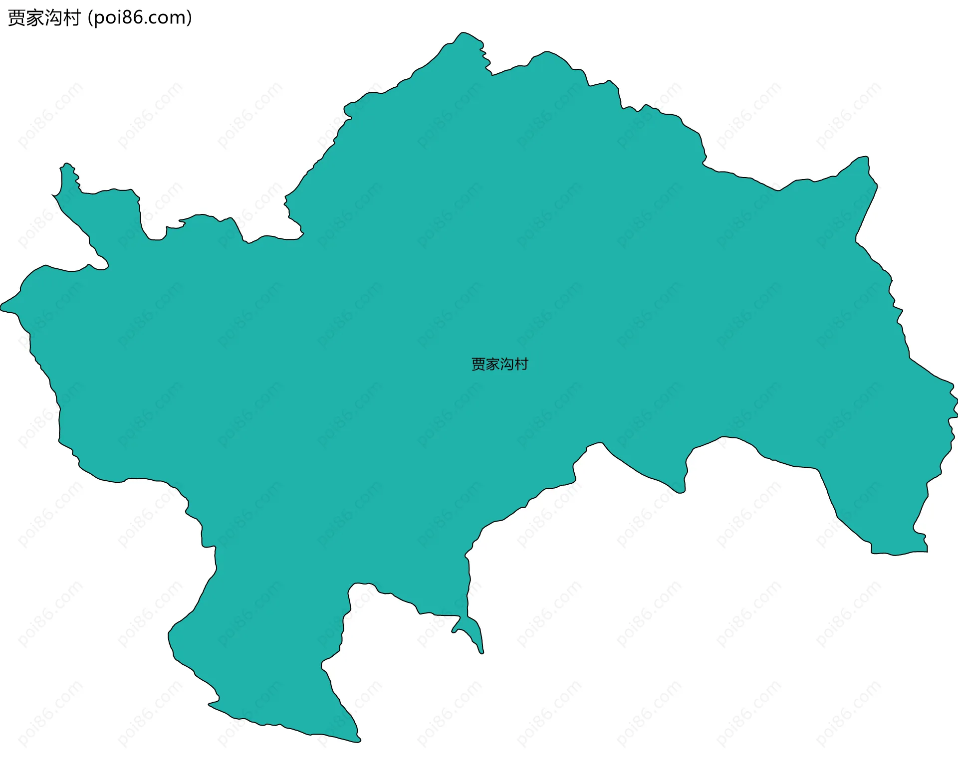 贾家沟村边界地图