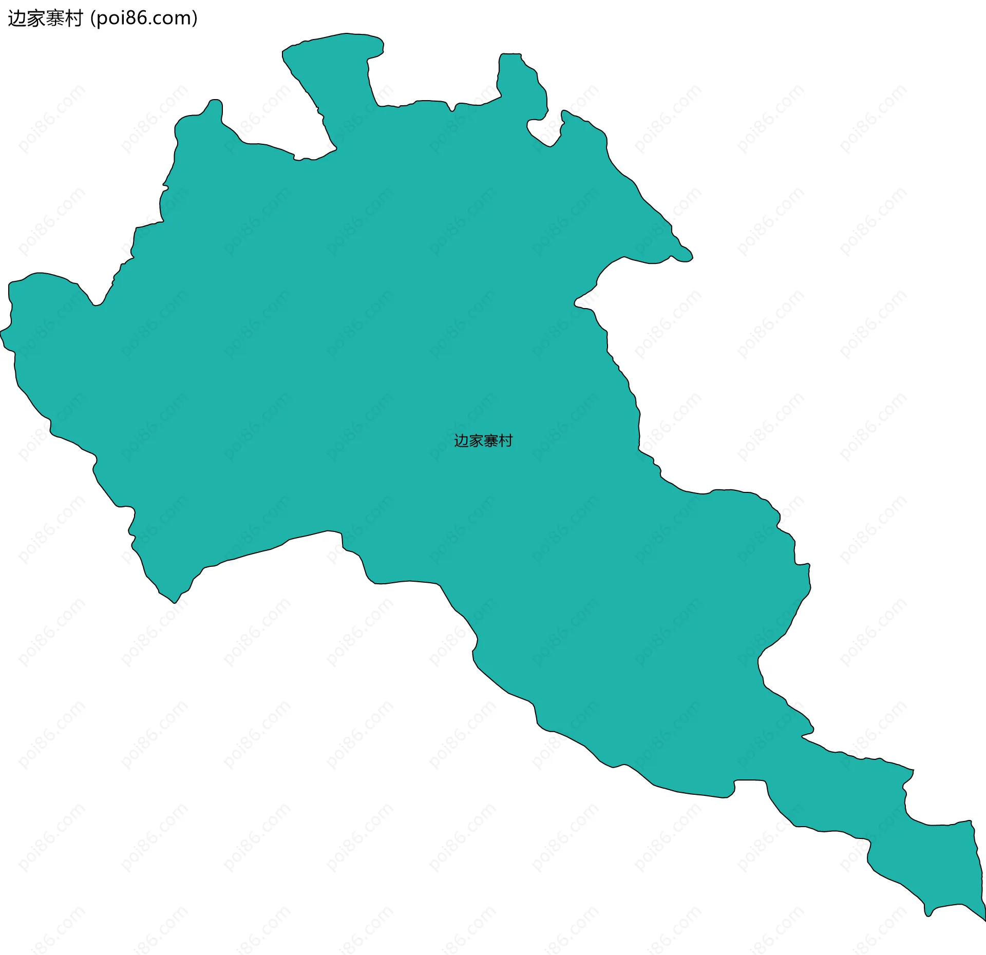 边家寨村边界地图