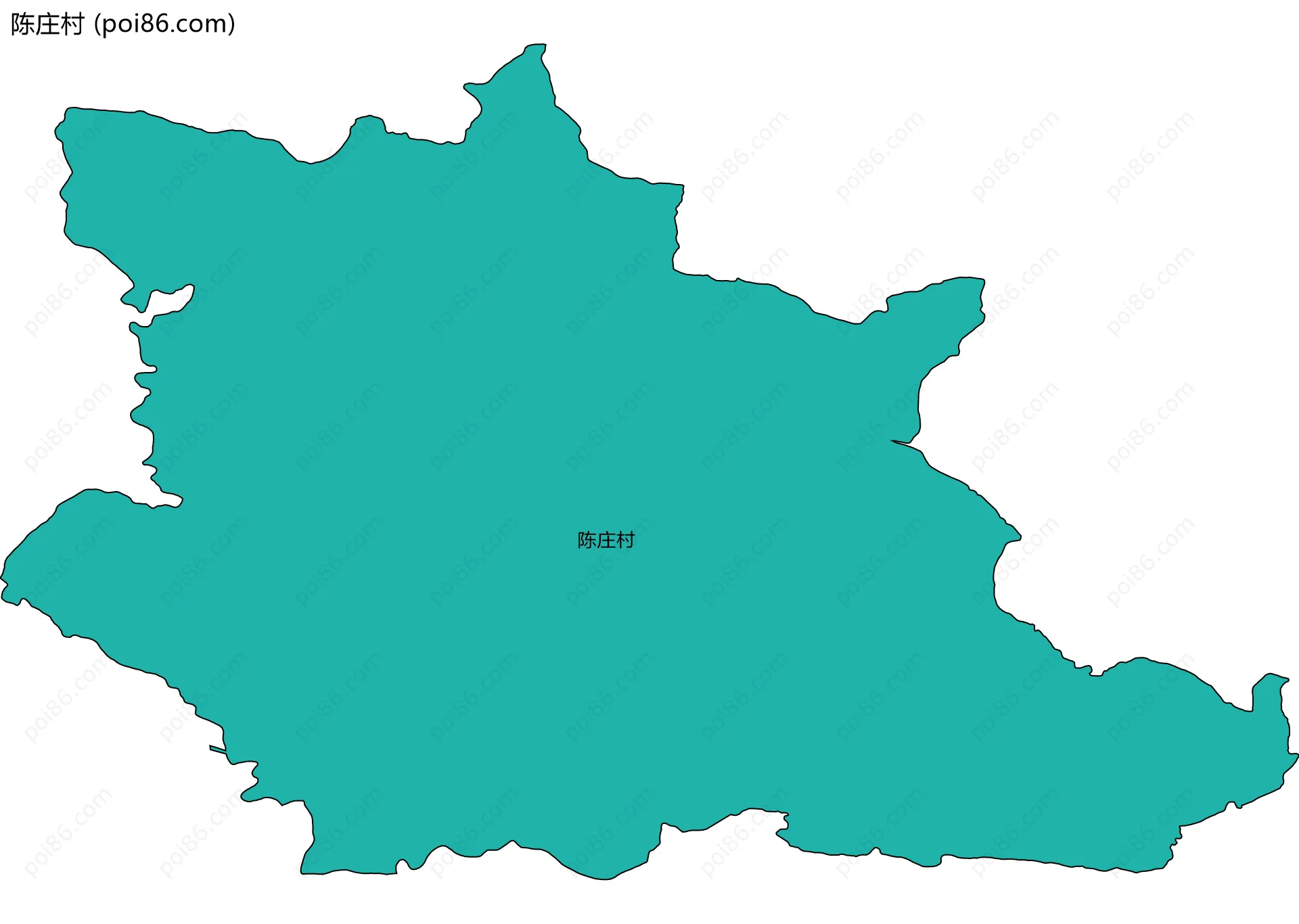 陈庄村边界地图