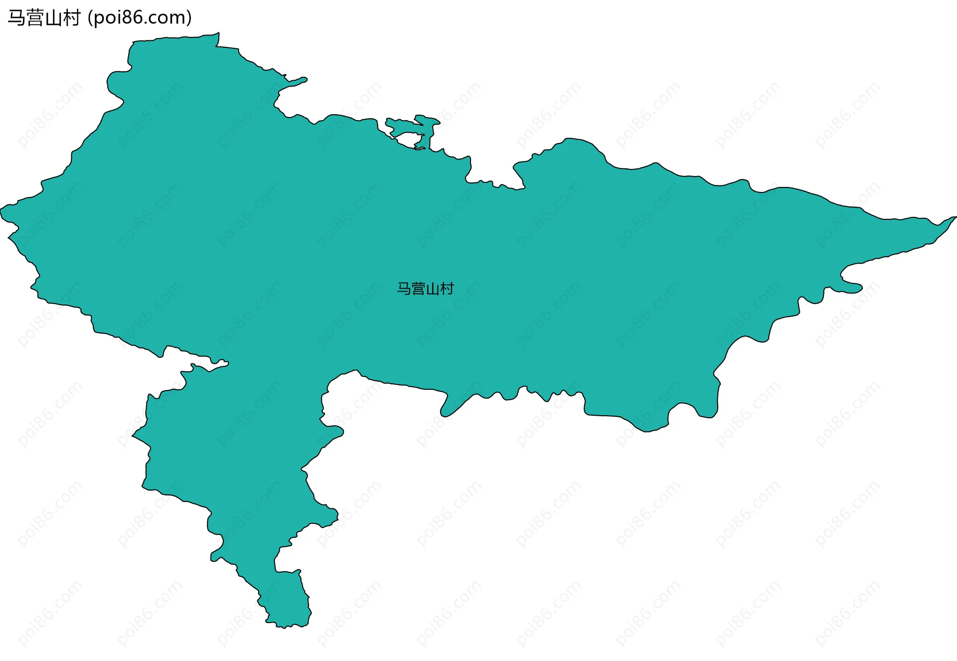 马营山村边界地图