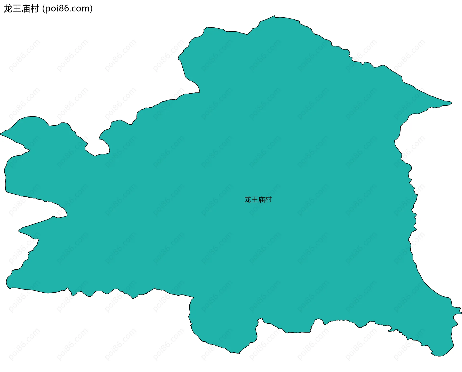龙王庙村边界地图