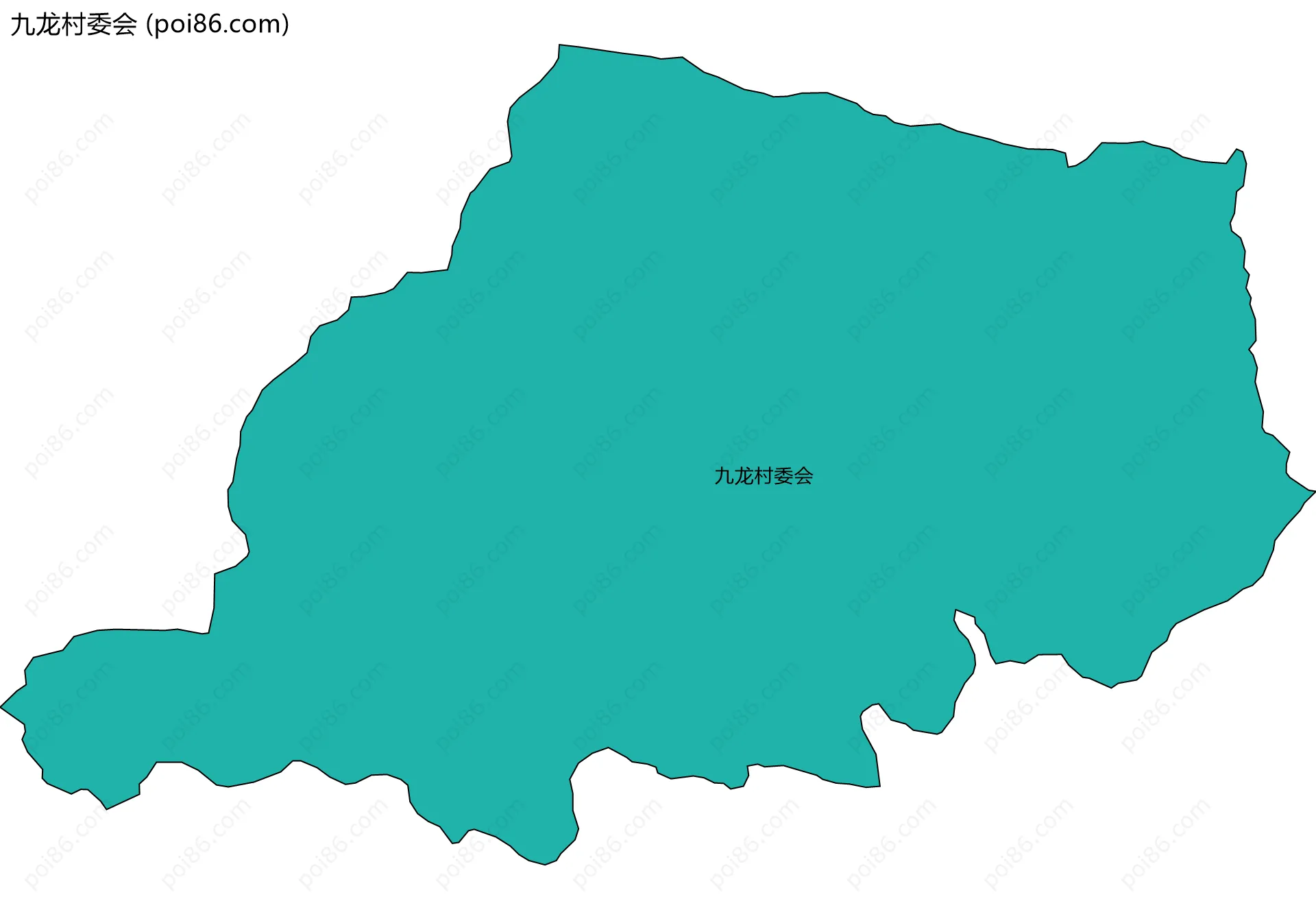 九龙村委会边界地图
