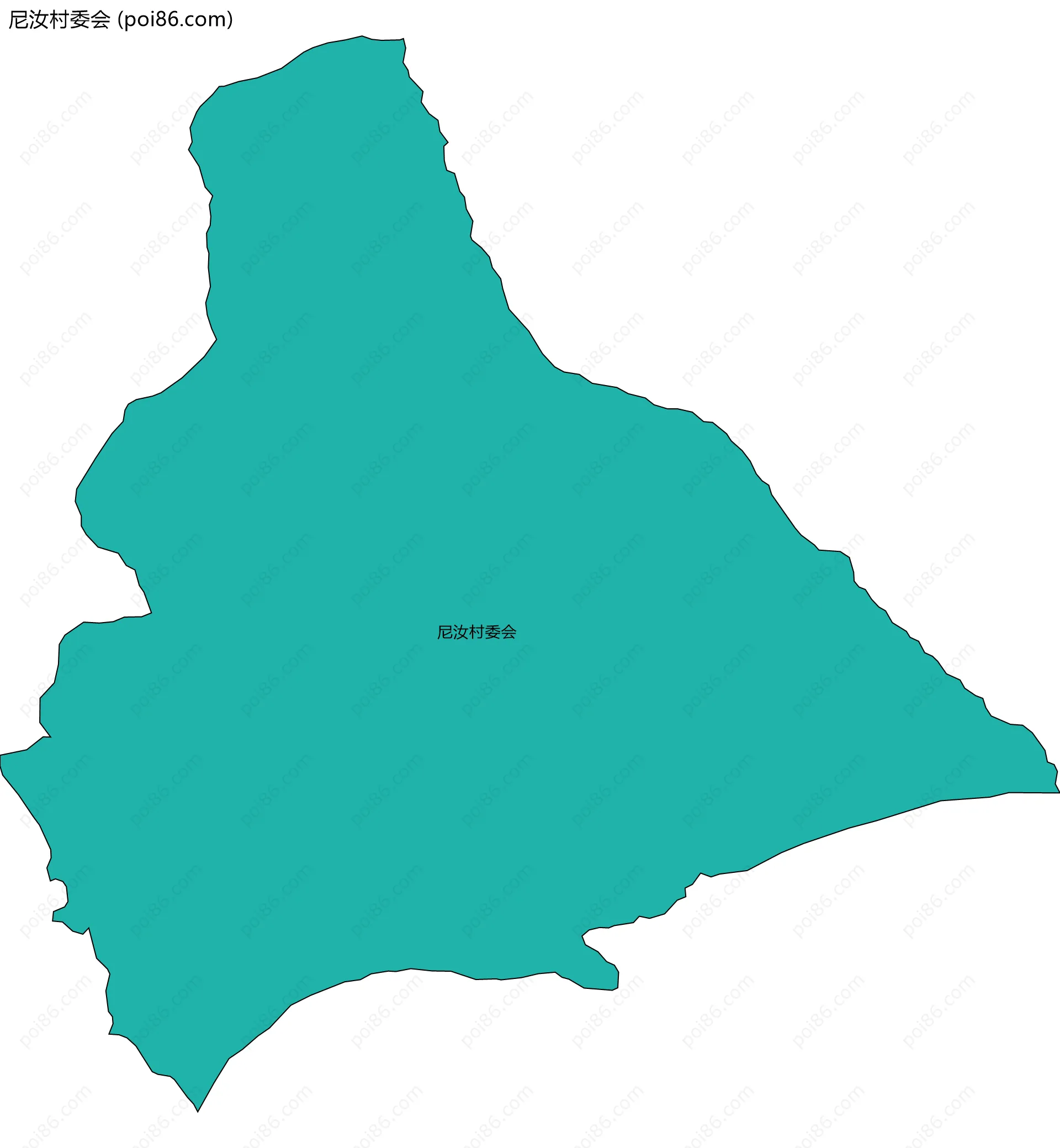 尼汝村委会边界地图