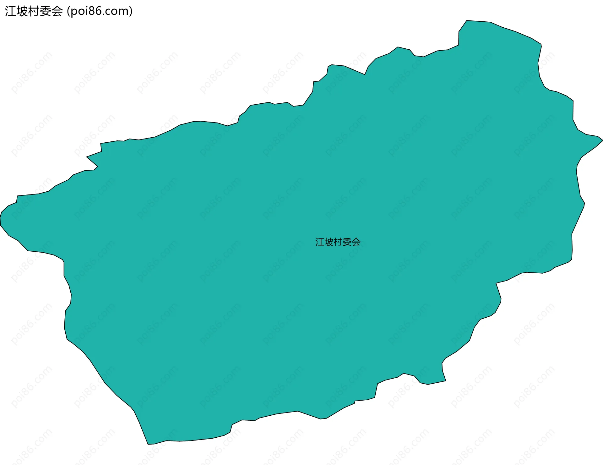 江坡村委会边界地图