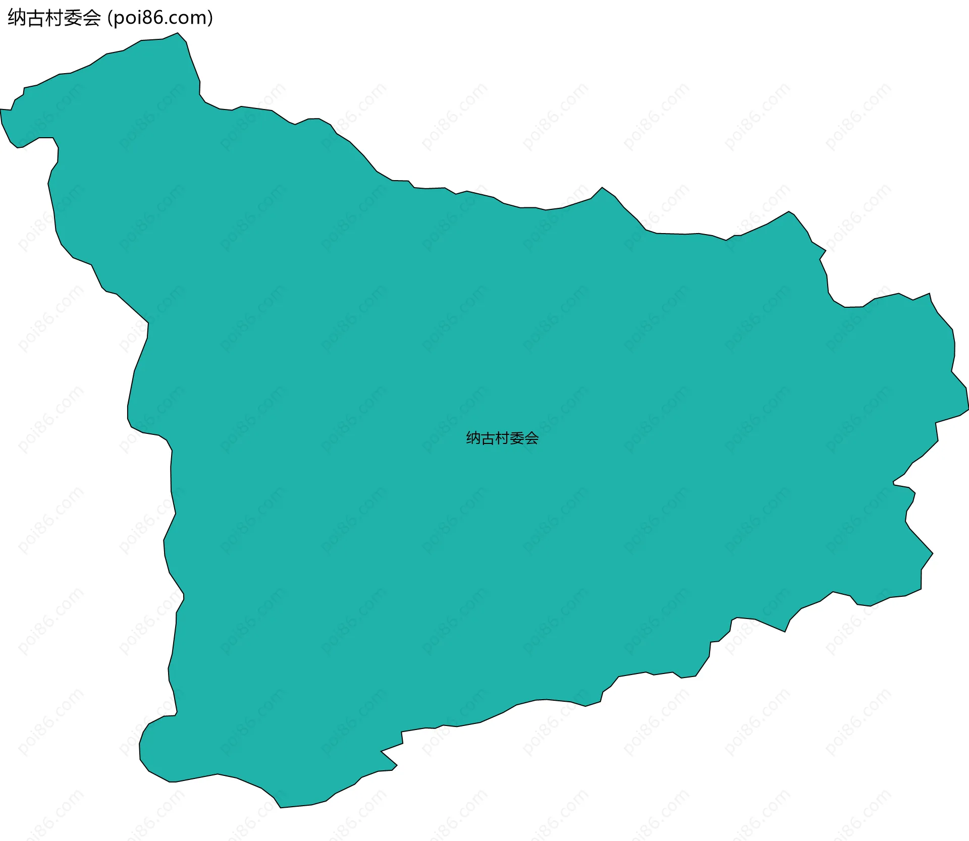 纳古村委会边界地图