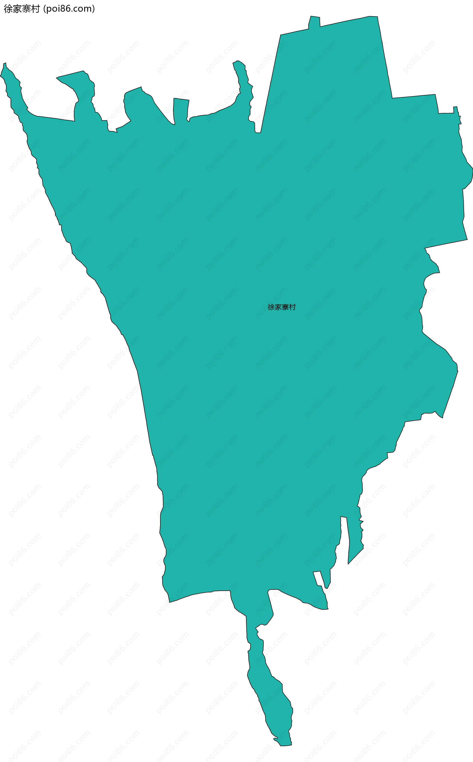 徐家寨村边界地图