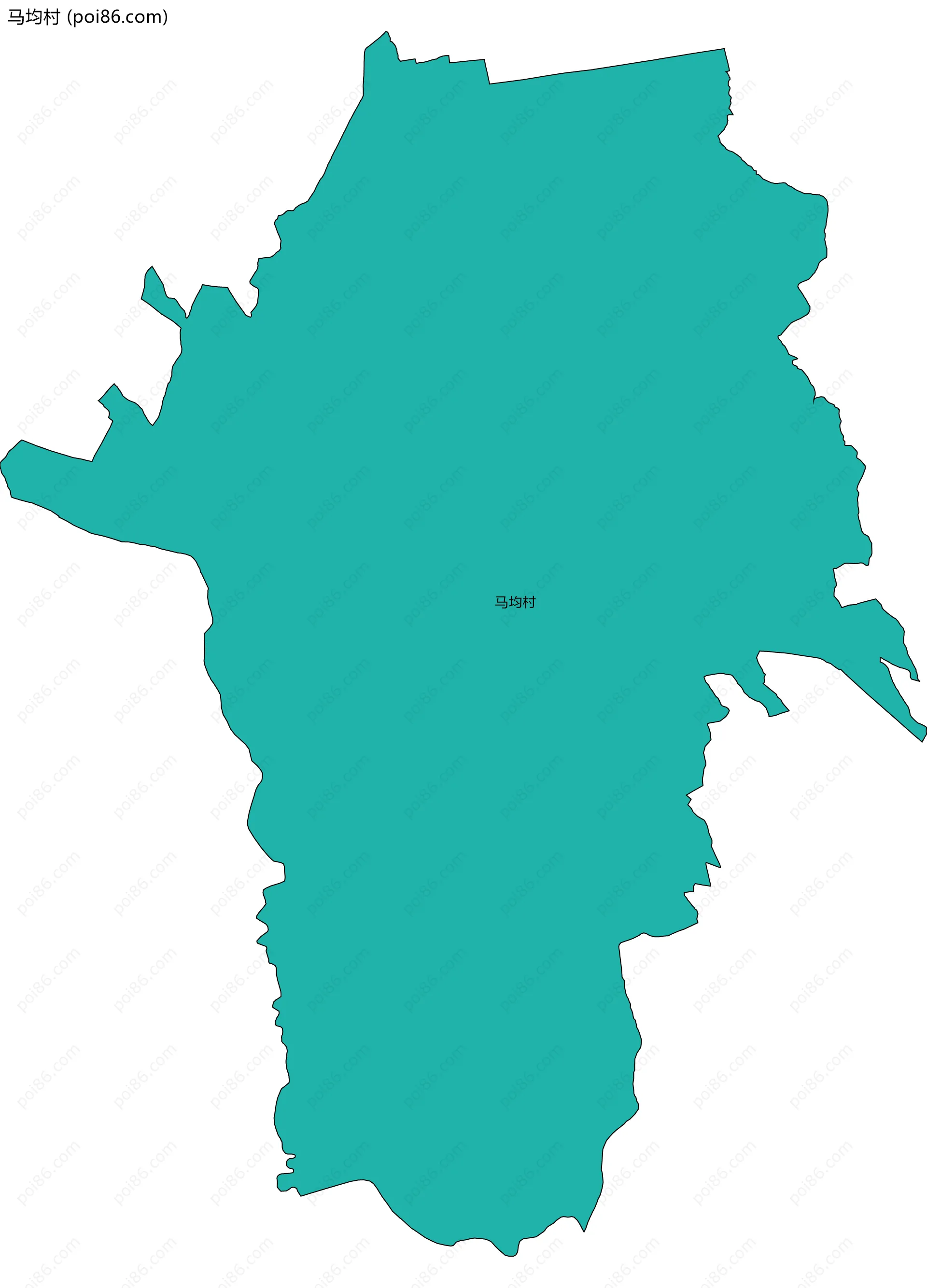 马均村边界地图