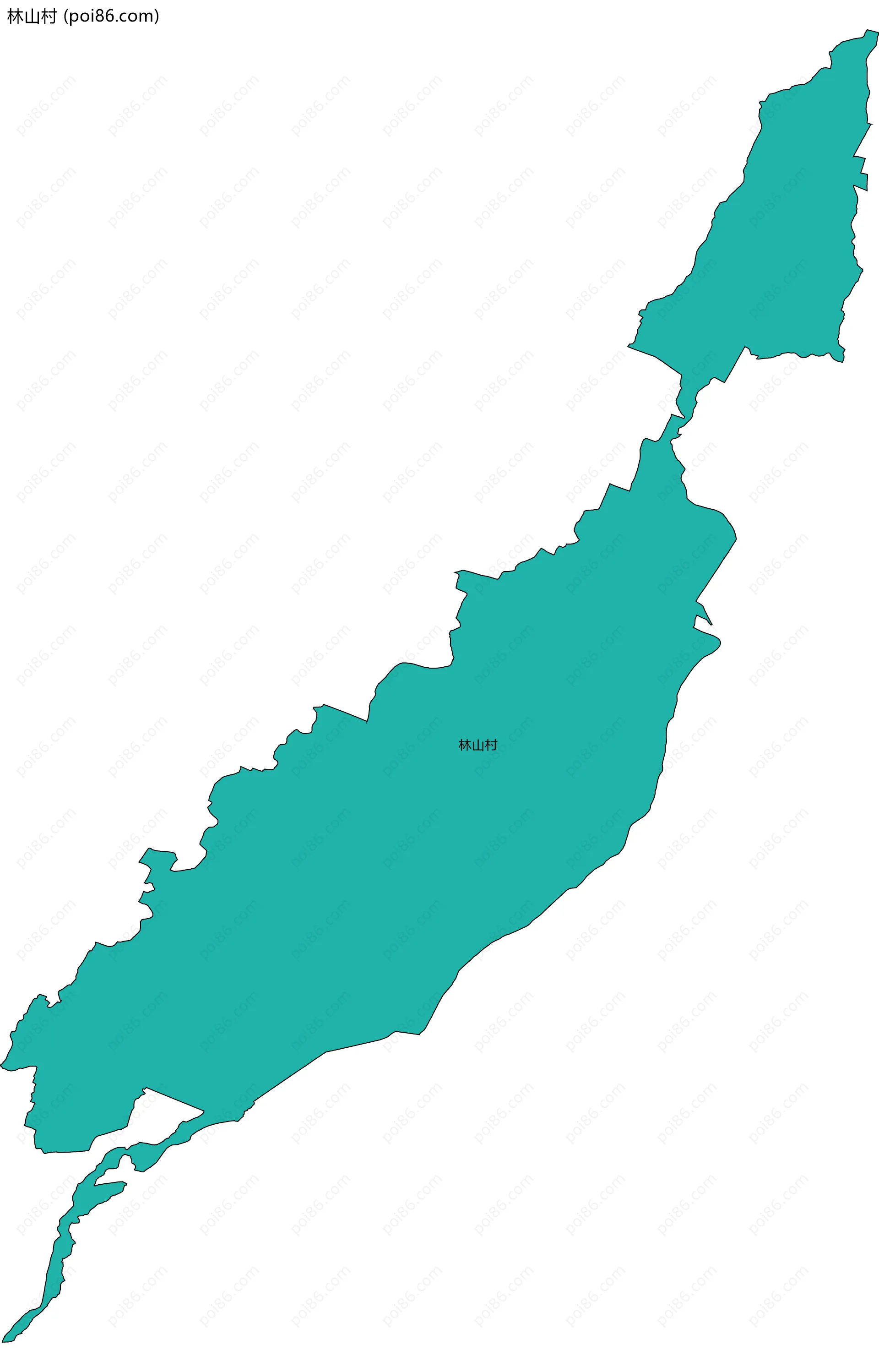 林山村边界地图
