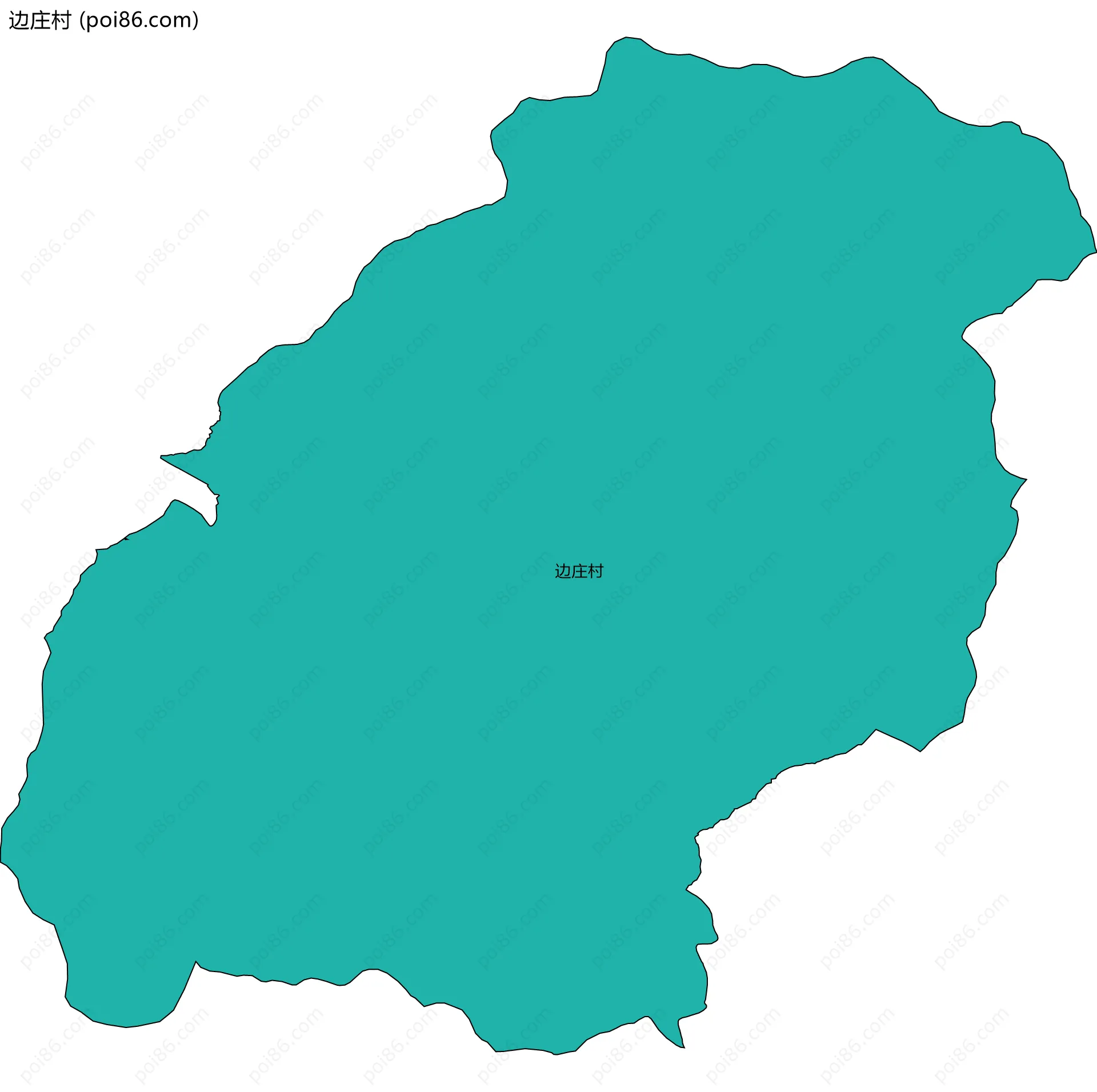 边庄村边界地图