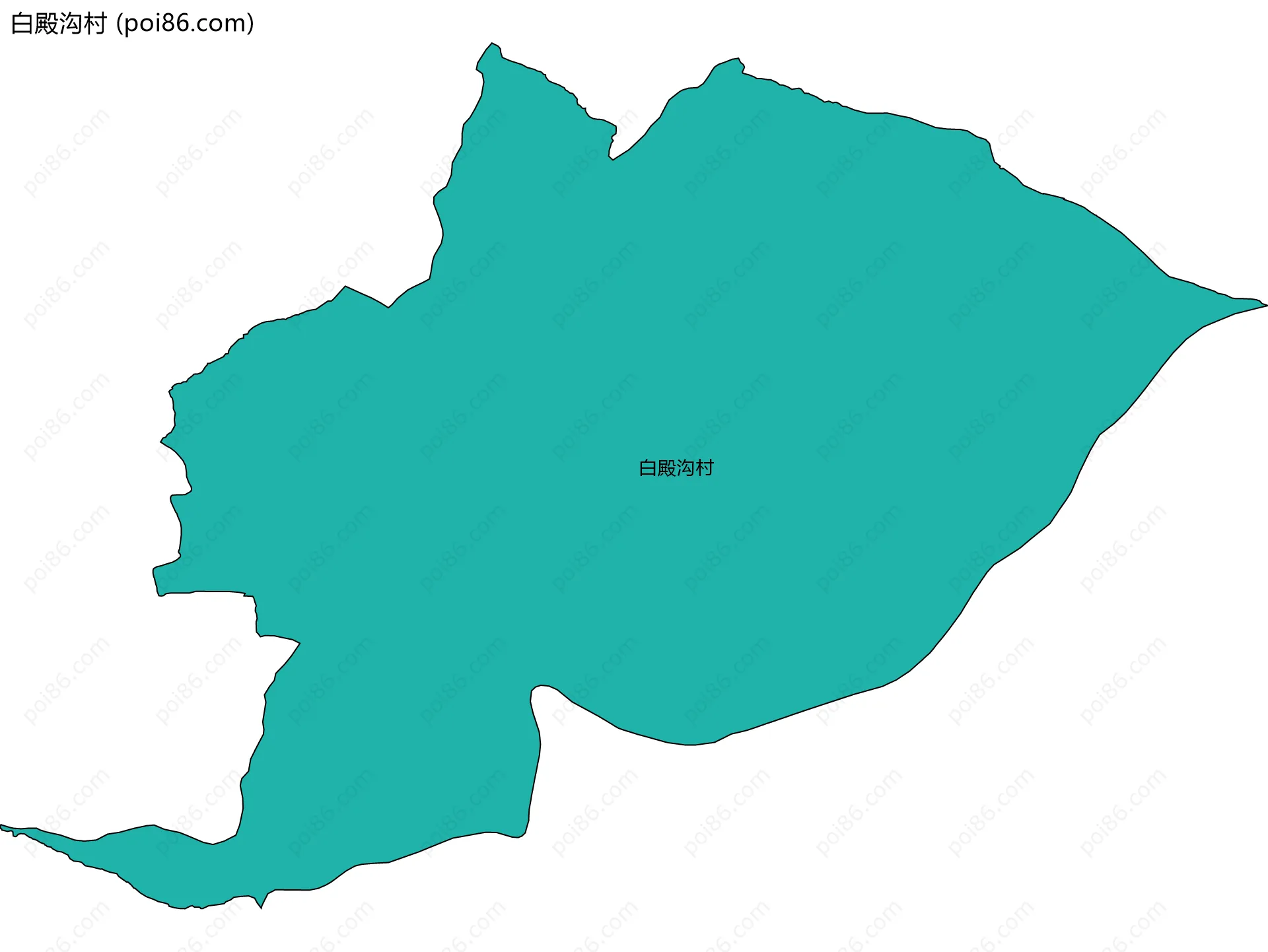 白殿沟村边界地图