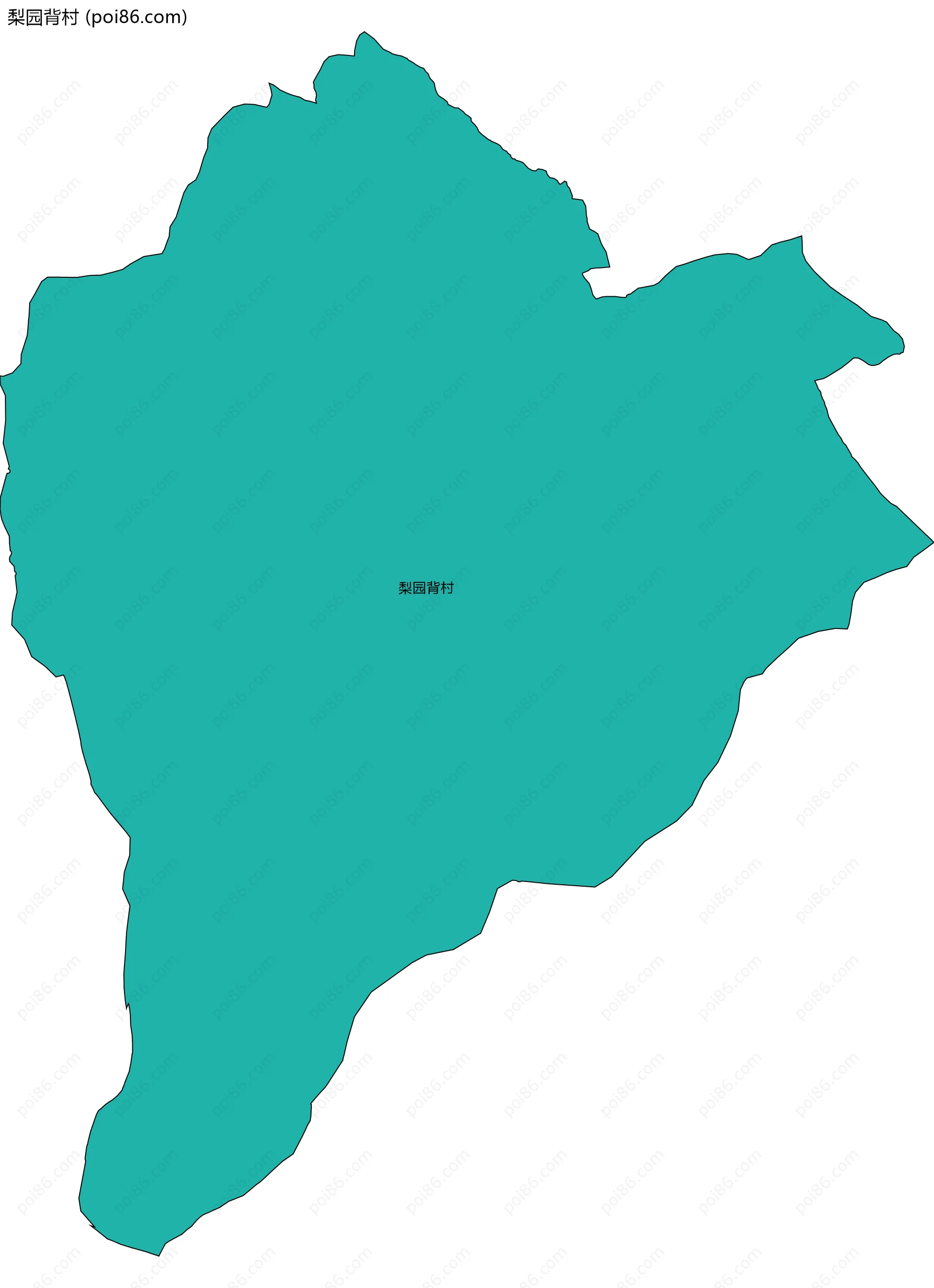 梨园背村边界地图