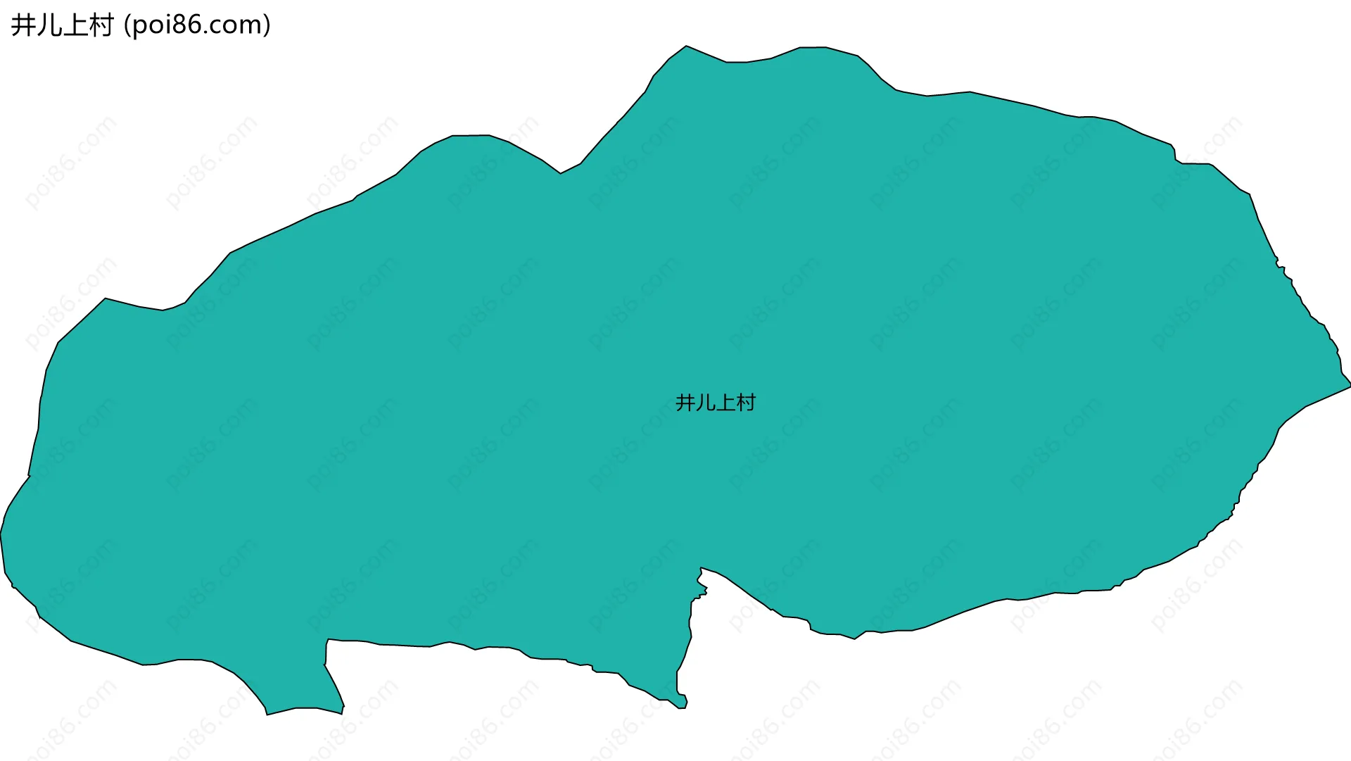 井儿上村边界地图