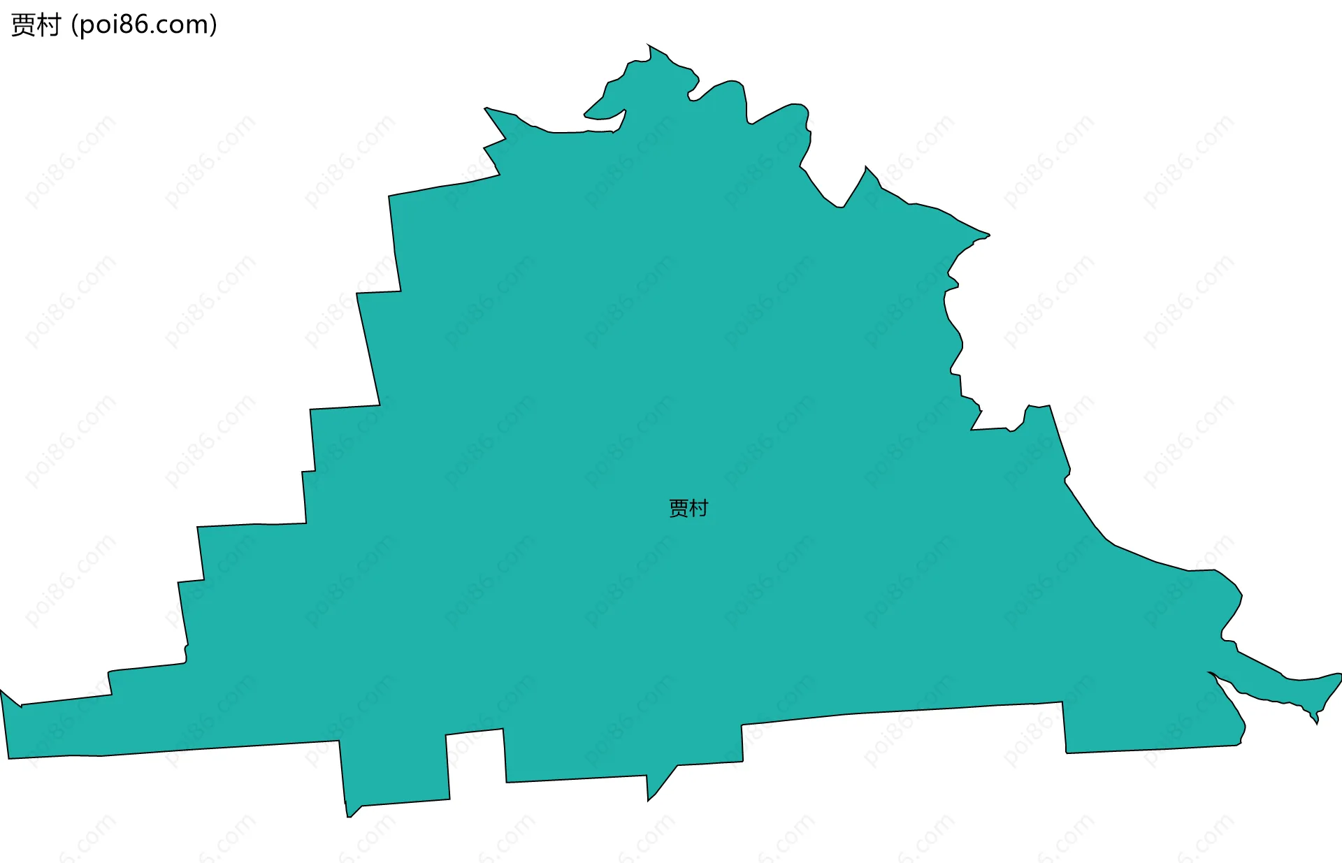 贾村边界地图
