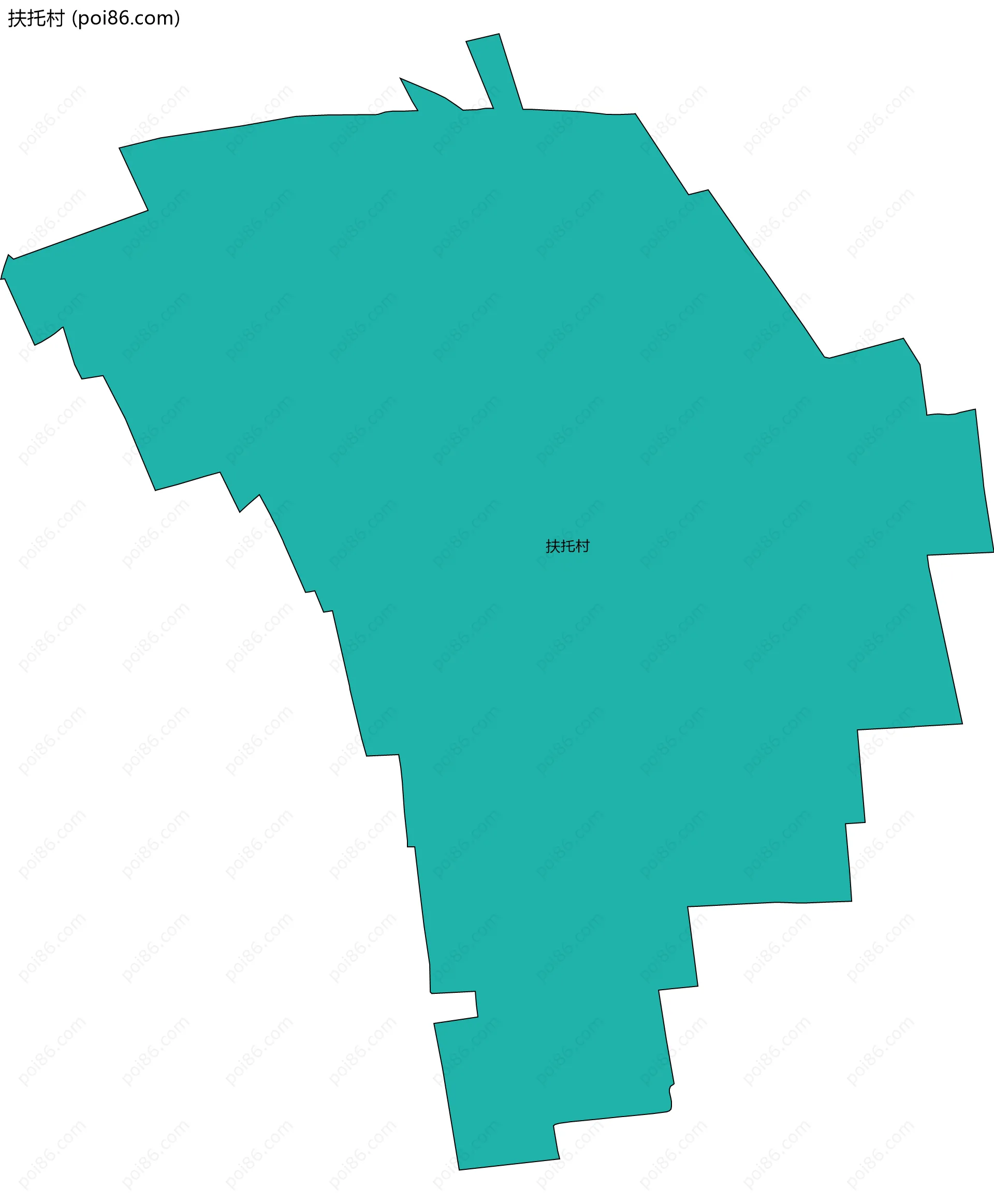 扶托村边界地图
