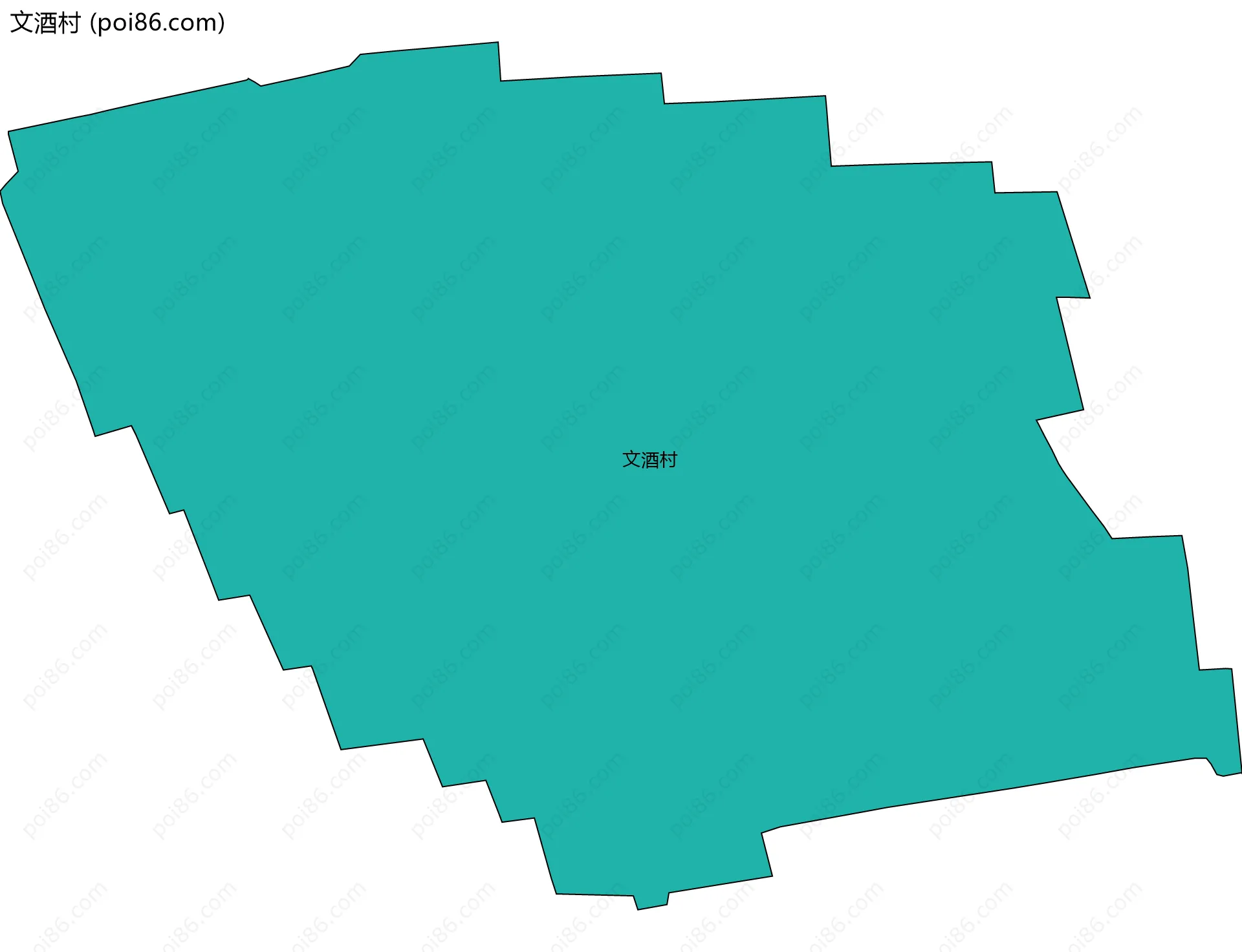 文酒村边界地图