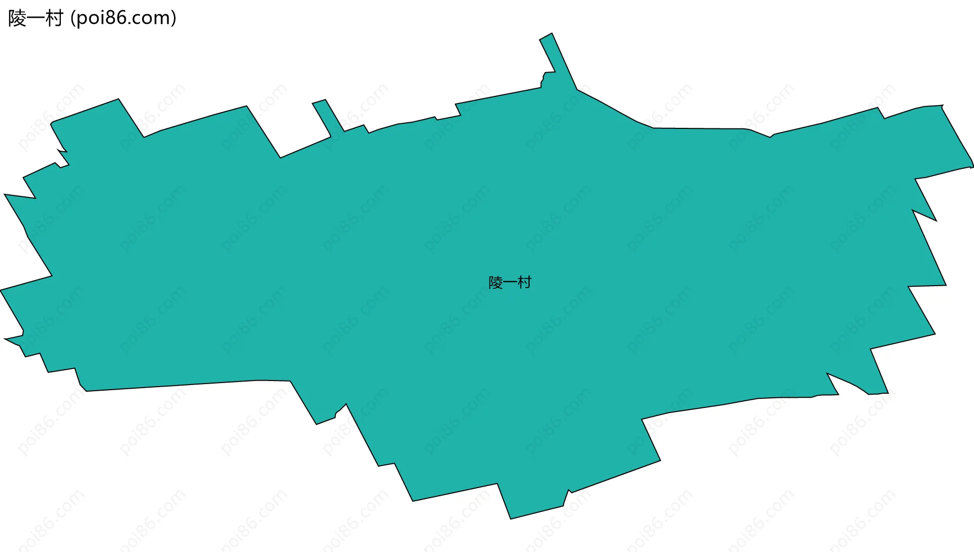 陵一村边界地图