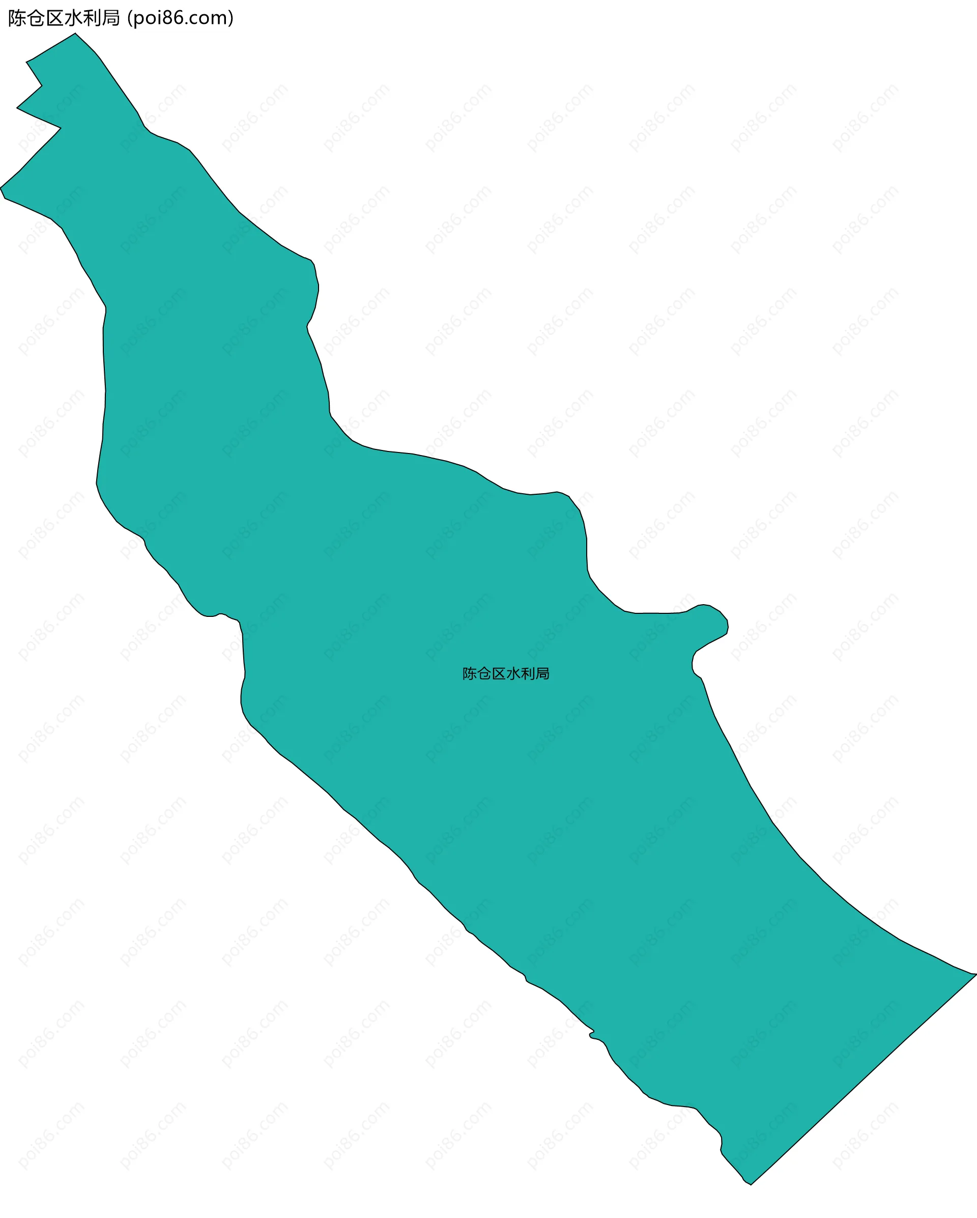 陈仓区水利局边界地图