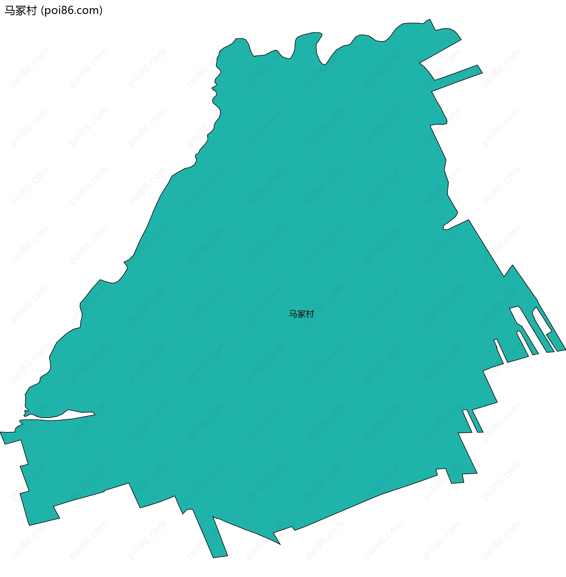 马冢村边界地图