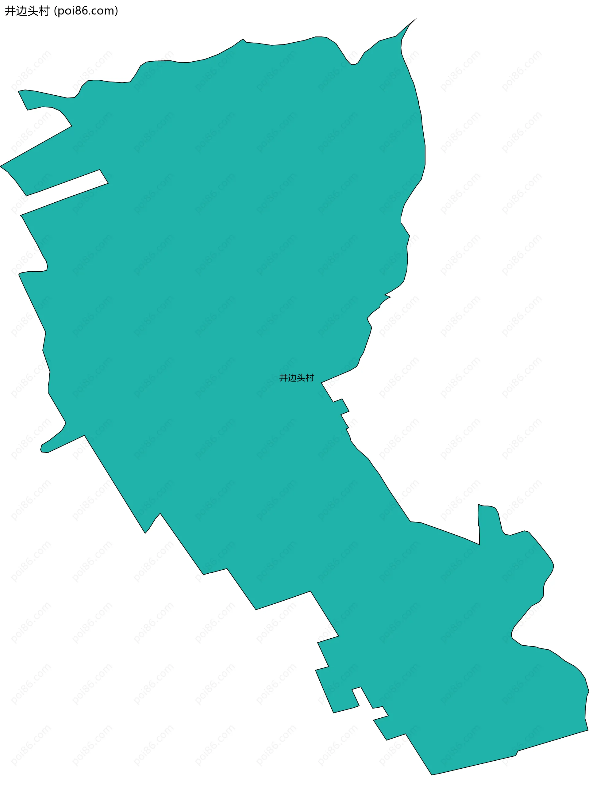 井边头村边界地图