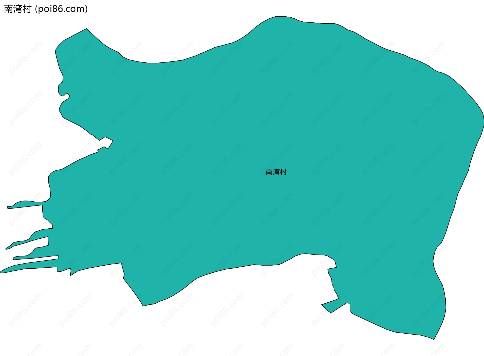 南湾村边界地图