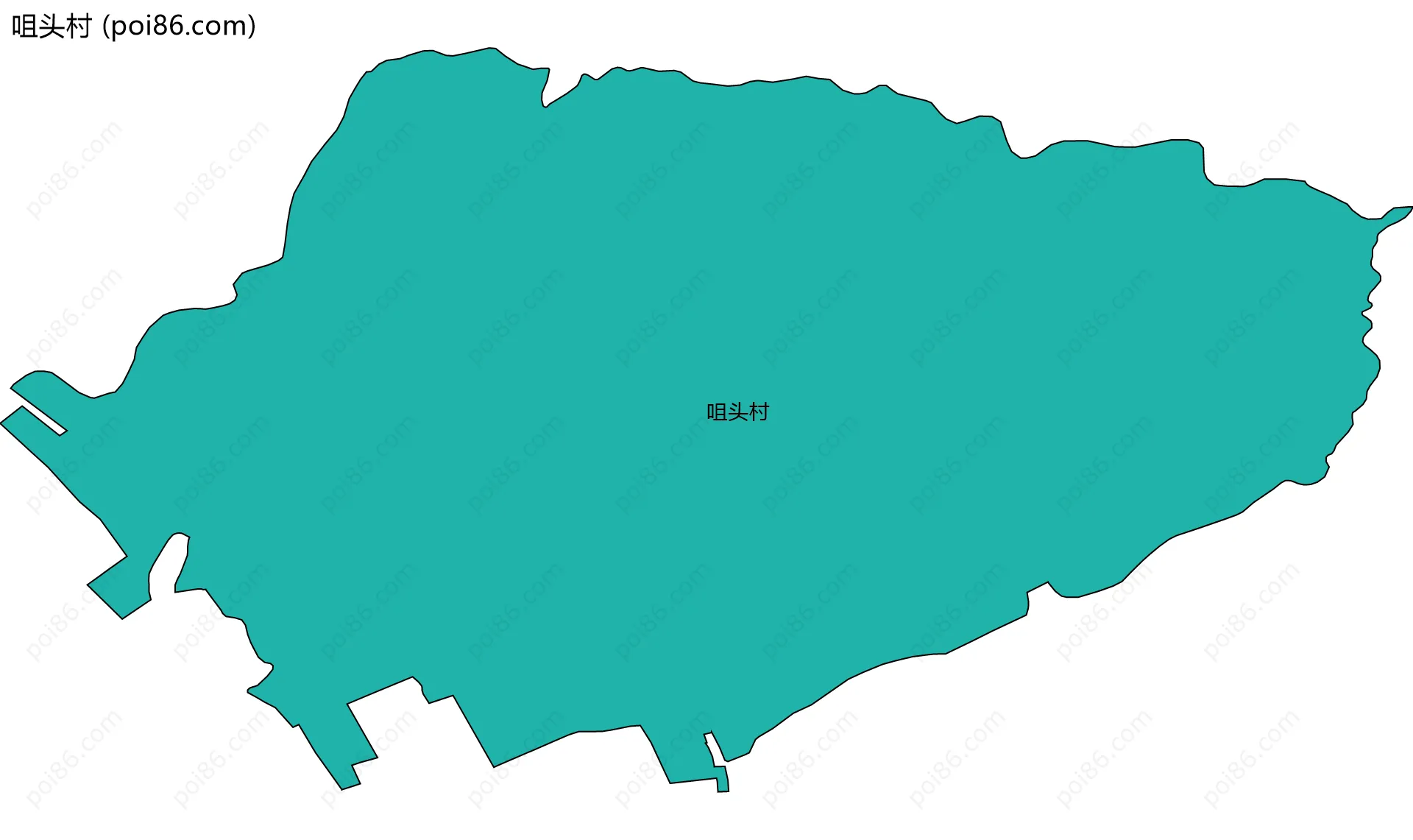 咀头村边界地图