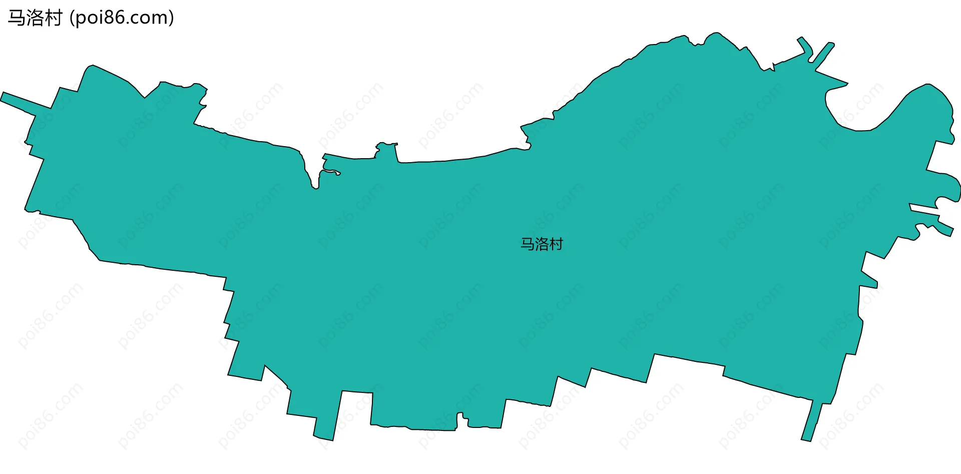马洛村边界地图