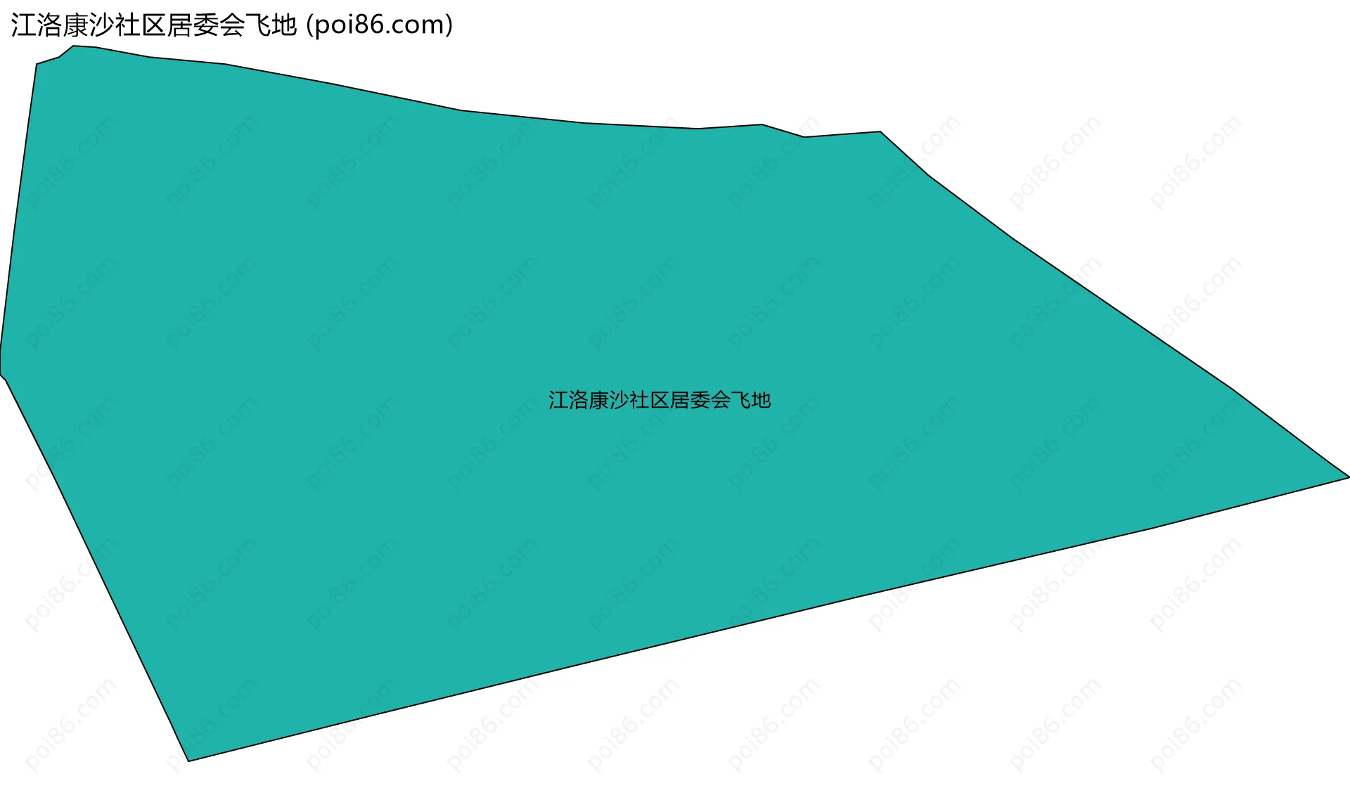江洛康沙社区居委会飞地边界地图