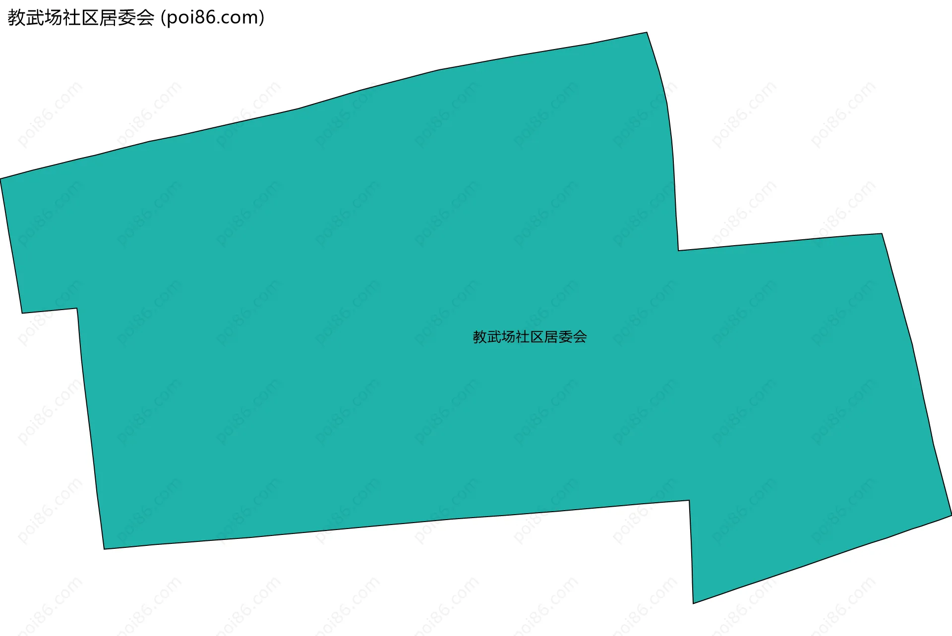 教武场社区居委会边界地图