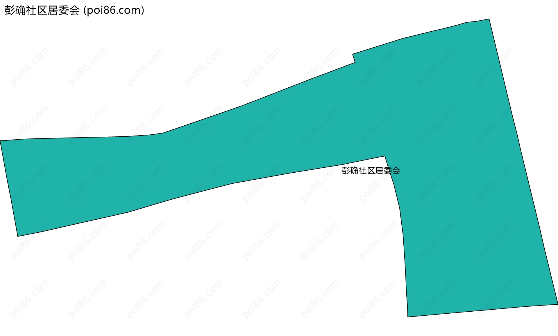 彭确社区居委会边界地图