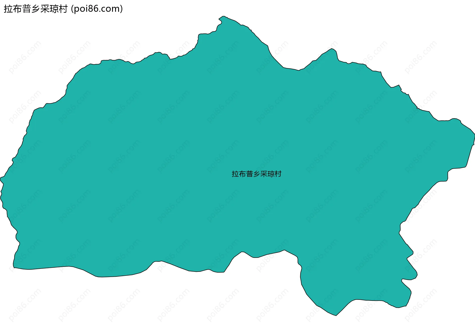 拉布普乡采琼村边界地图