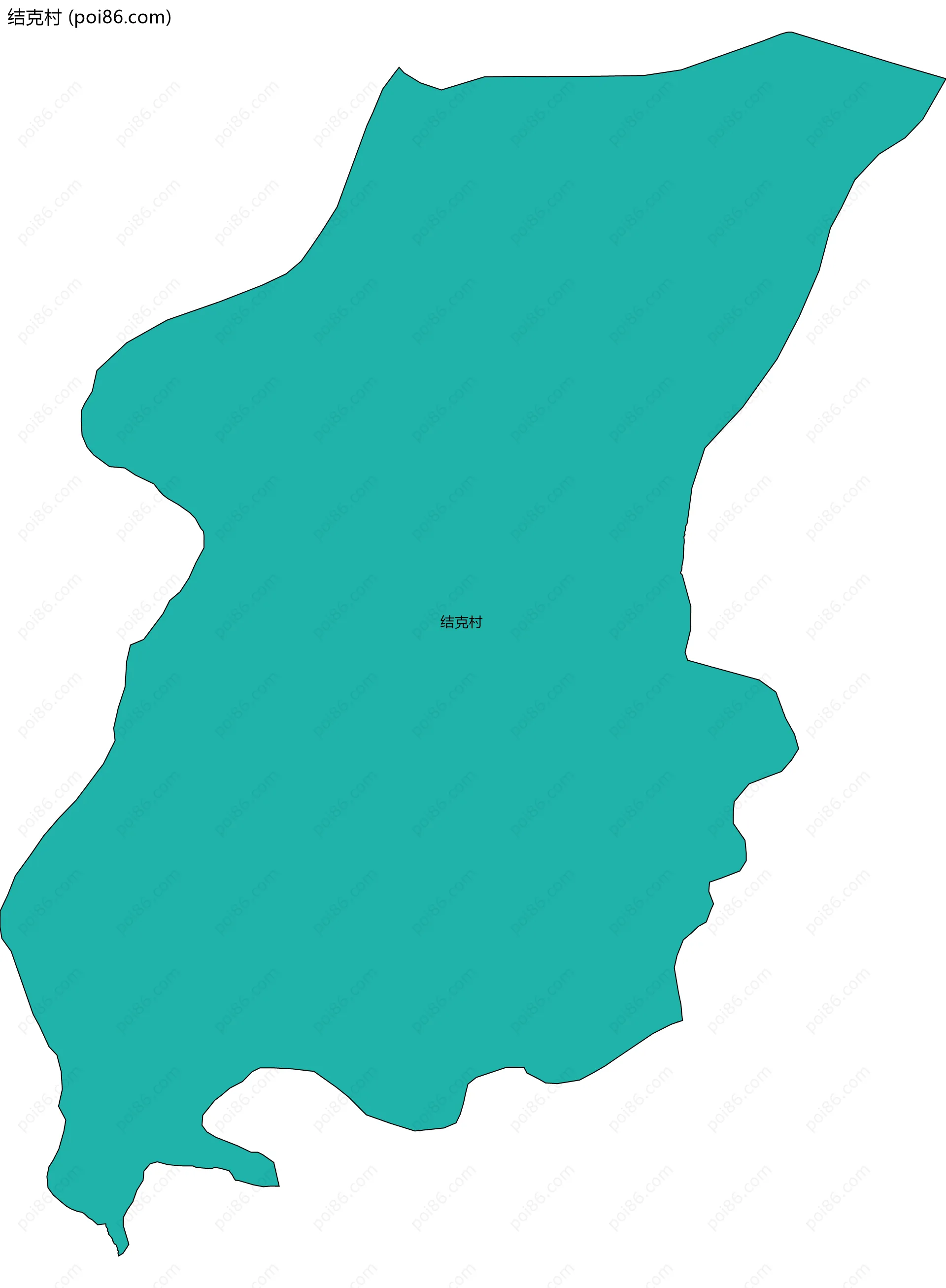 结克村边界地图
