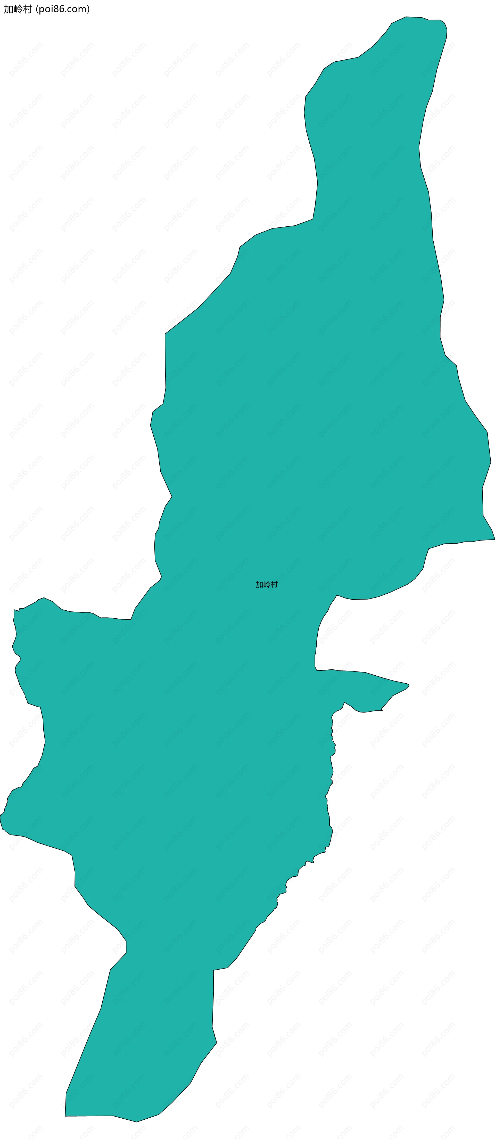 加岭村边界地图