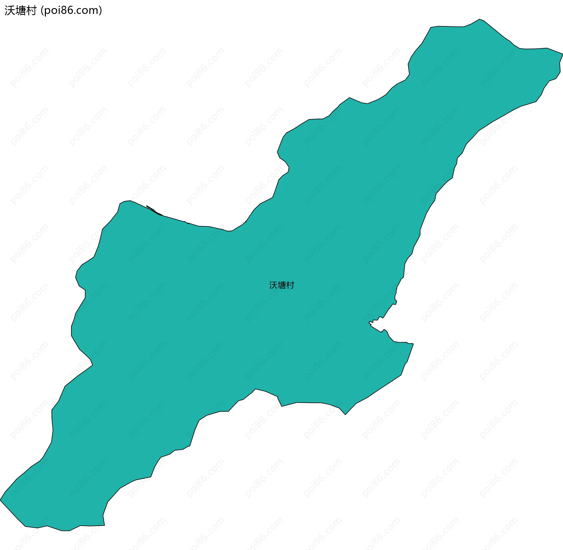 沃塘村边界地图