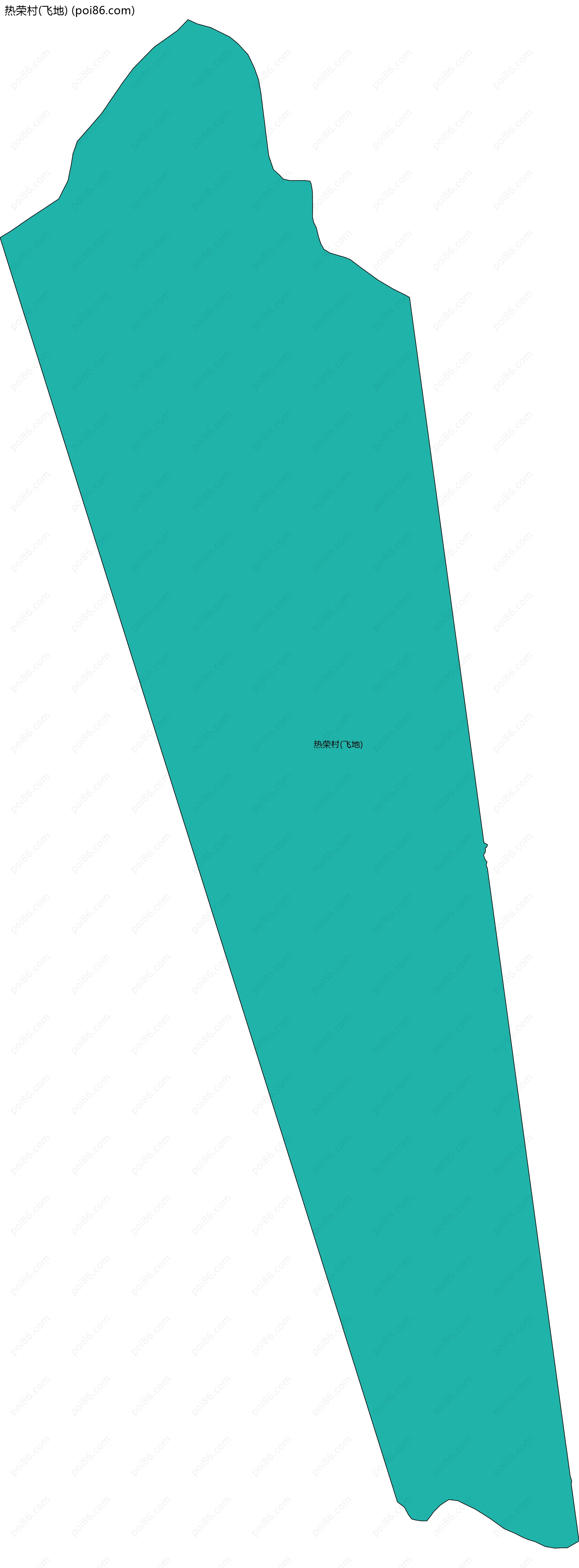 热荣村(飞地)边界地图