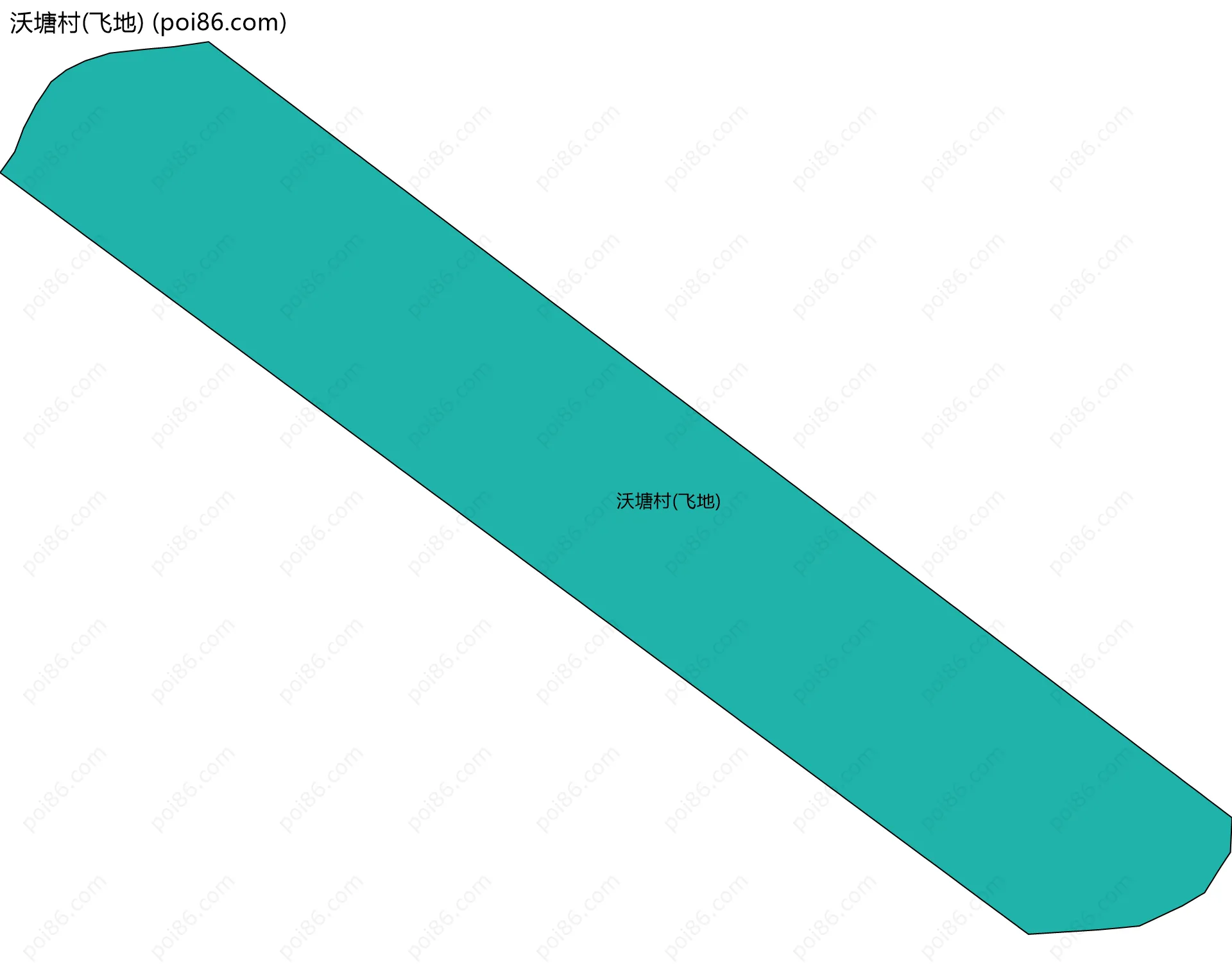沃塘村(飞地)边界地图