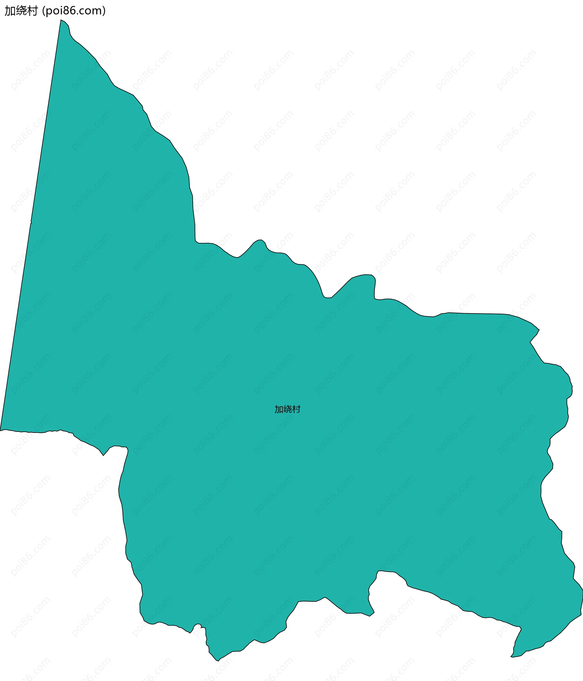 加绕村边界地图